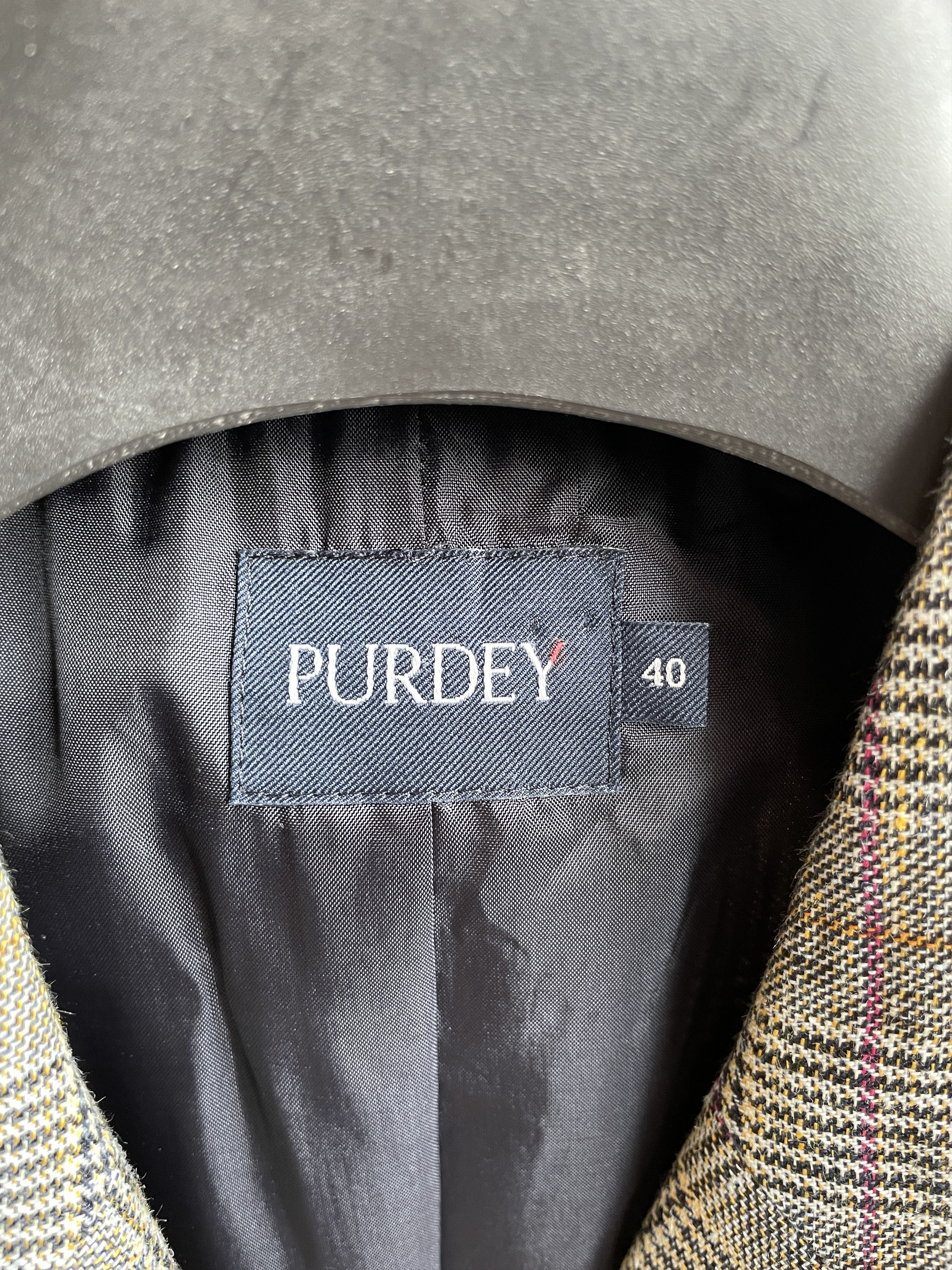 Purdey Purdey Womens Plaid Linen Coat Size EUR 40 Size S / US 4 / IT 40 - 8 Thumbnail