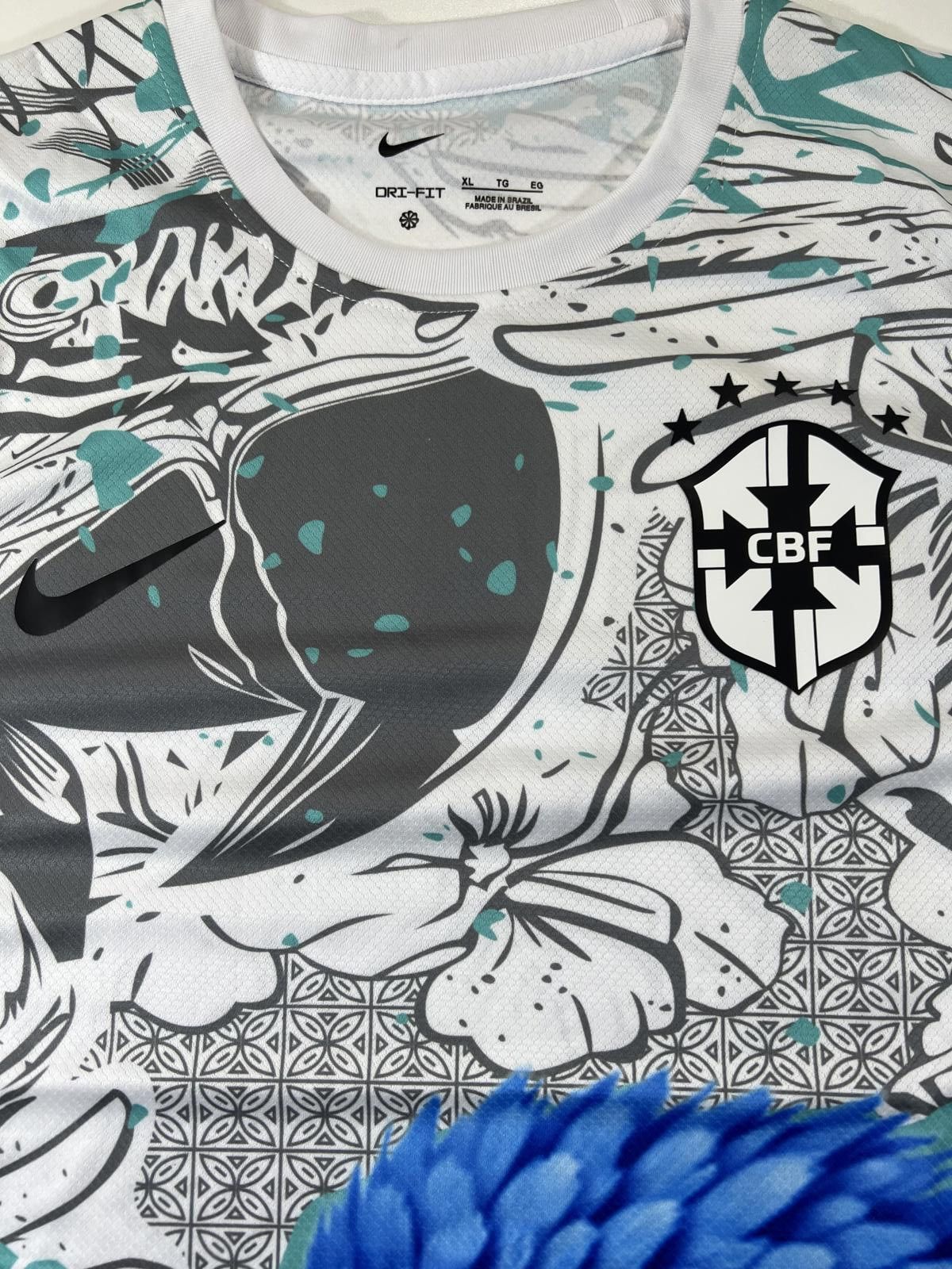 Nike Nike Brazil CBF Dri-FIT Soccer Jersey XL Size US XL / EU 56 / 4 - 2 Thumbnail