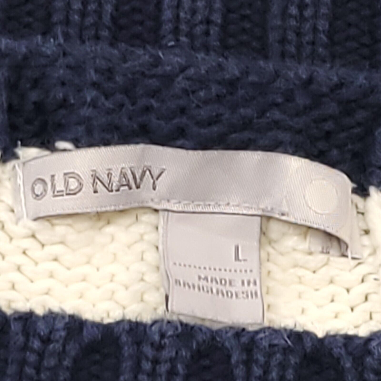Old Navy Old Navy Casual Cotton Sweater Womens Size Large Blue White Size L / US 10 / IT 46 - 3 Thumbnail