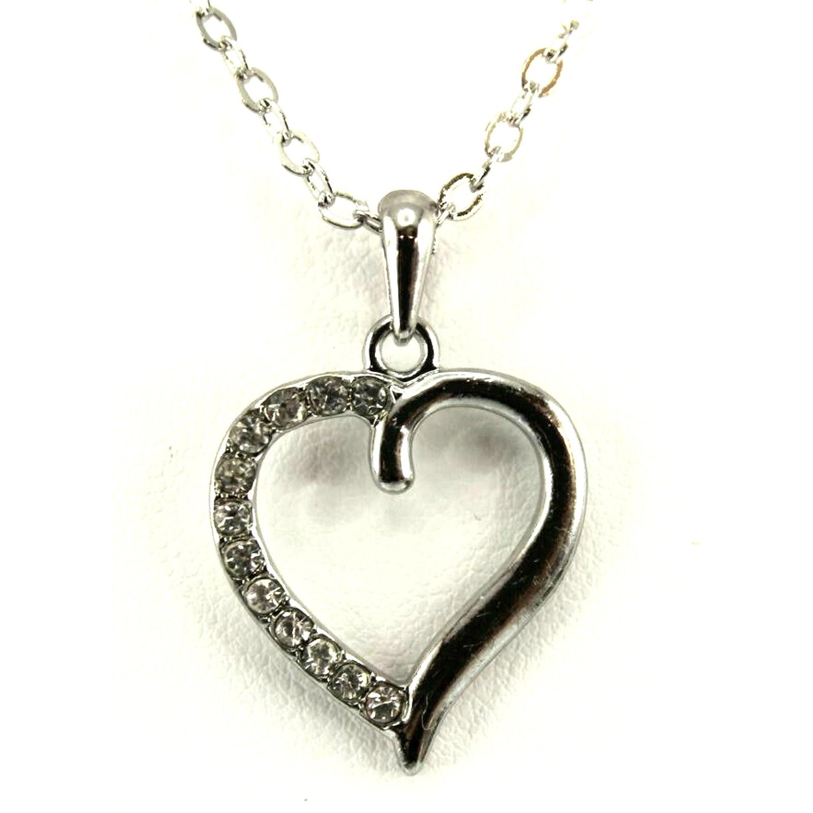 Other Pendant Necklace & Stud Earrings Genuine Crystal Silvertone Size ONE SIZE - 2 Thumbnail