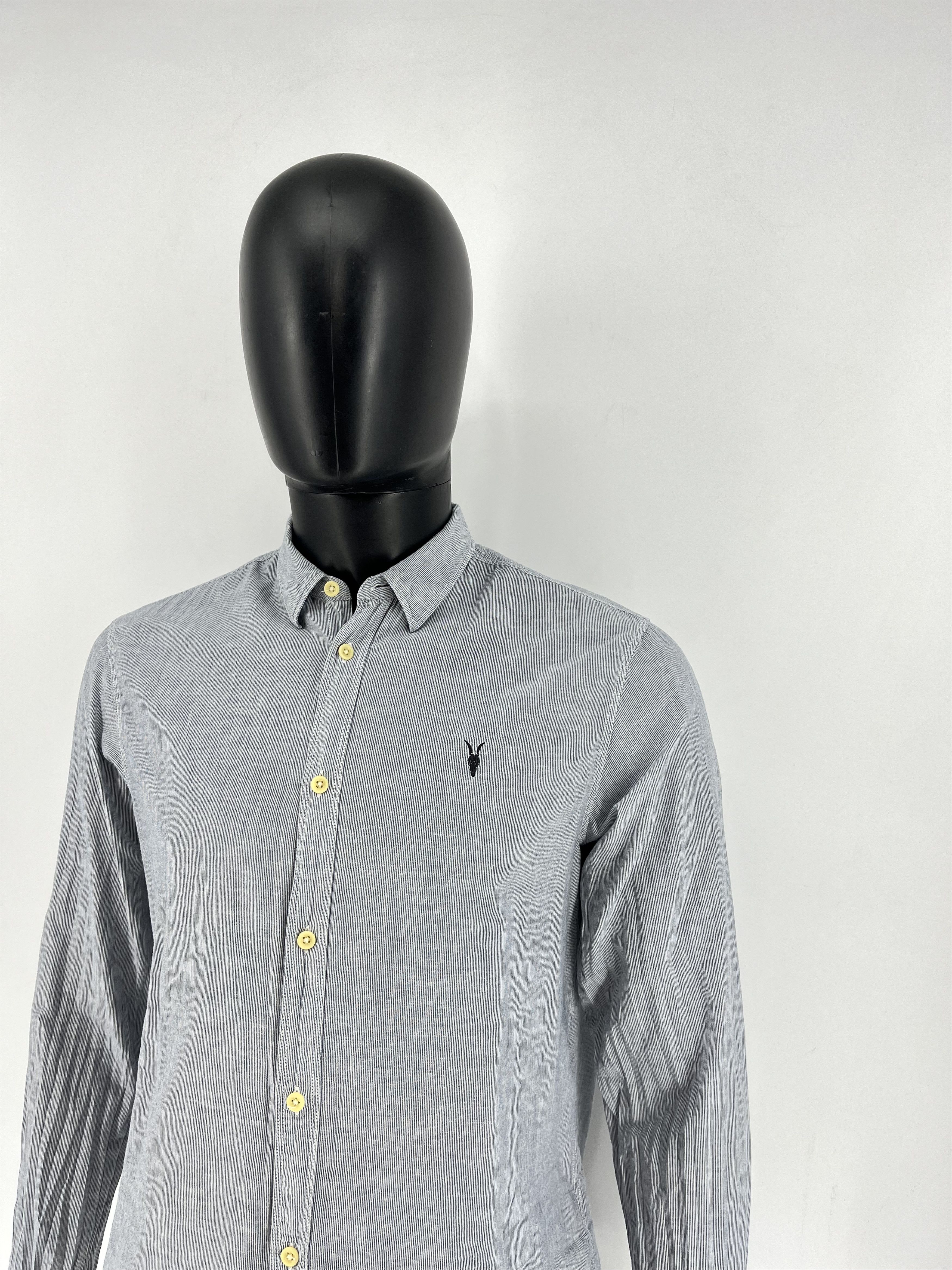 Allsaints Vintage Striped Shirt Allsaints Size M Rare Luxury Size US M / EU 48-50 / 2 - 4 Thumbnail