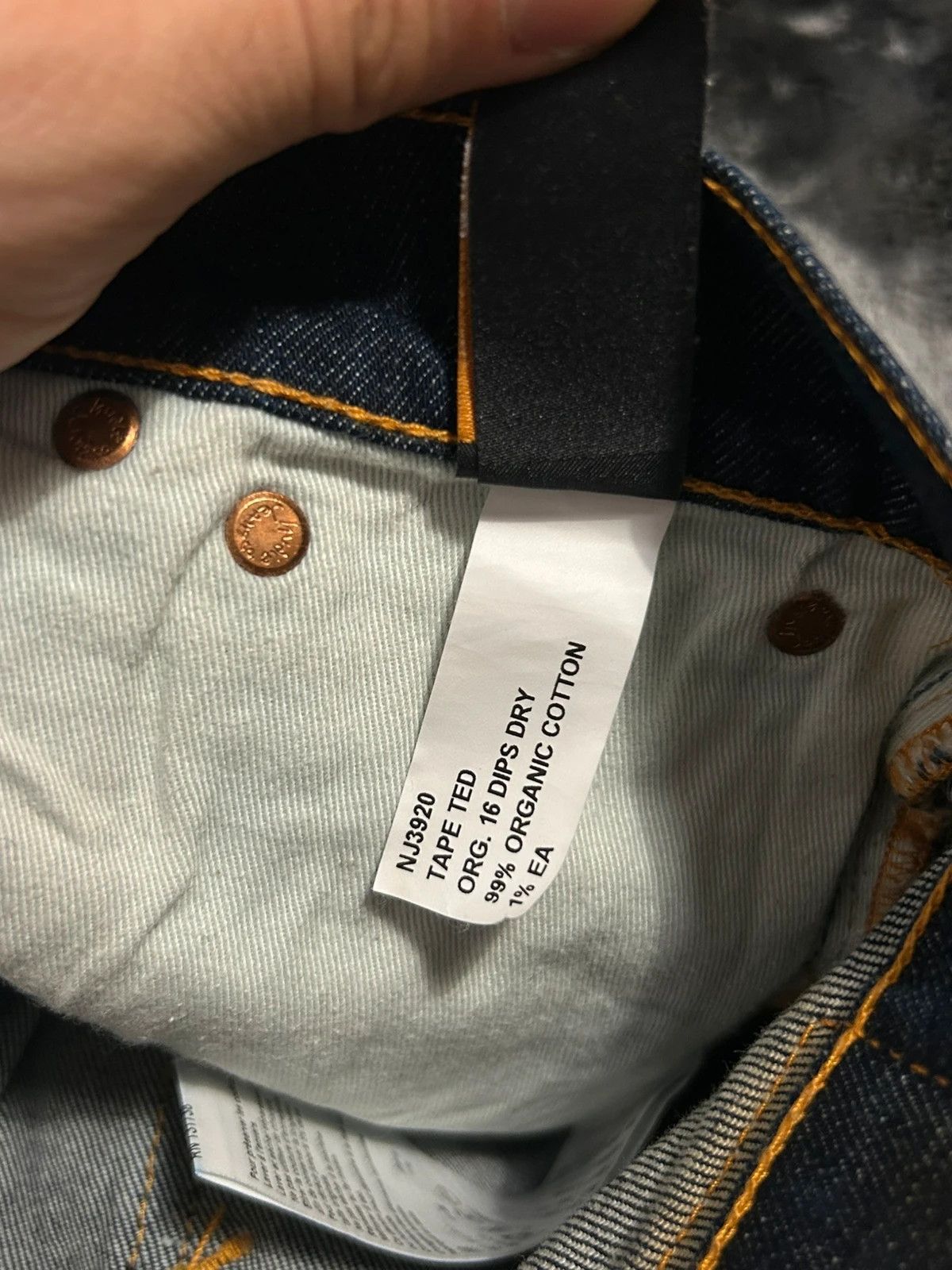 Nudie Jeans Nudie Jeans Tape Ted W28 L32 Skinny Jeans Raw Denim Size US 28 / EU 44 - 8 Thumbnail