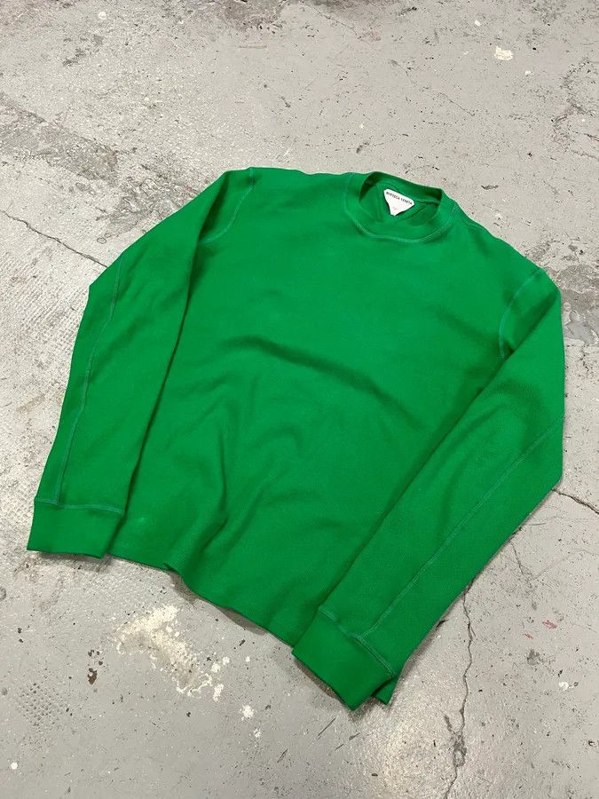 Bottega Veneta × Vintage SS2021 Bottega Veneta Green Electric Sweater Size US L / EU 52-54 / 3 - 3 Thumbnail