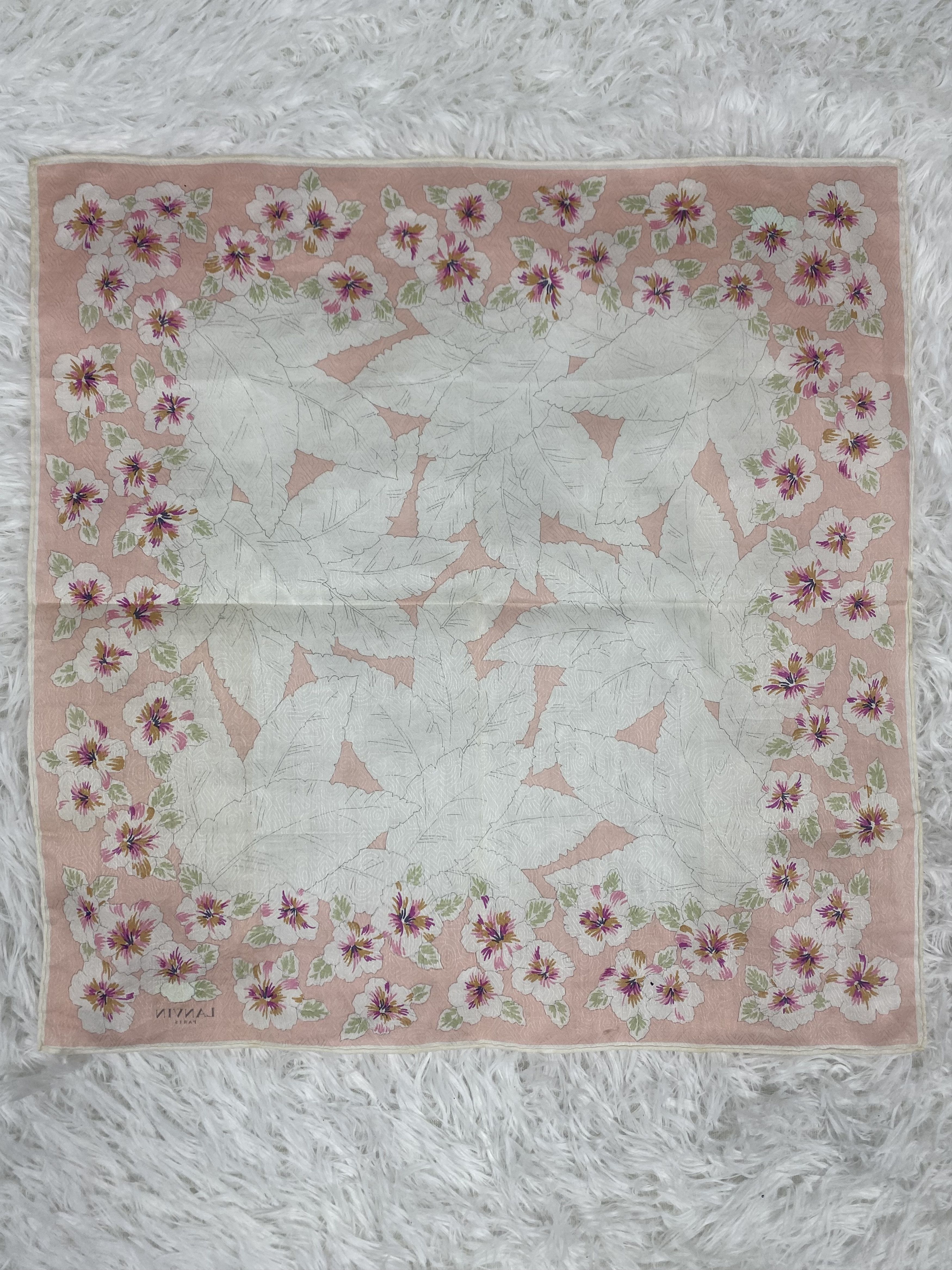 Lanvin Vintage Lanvin Handkerchief Neckerchief PH0417 Size ONE SIZE - 4 Thumbnail