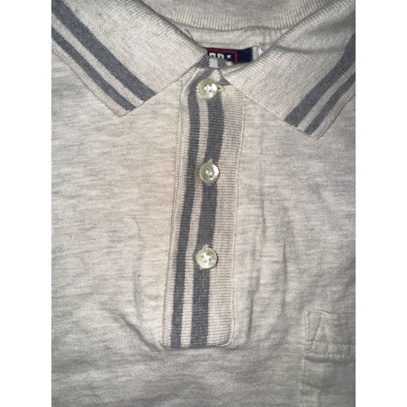 Faded Glory VINTAGE Faded Glory Rugby Polo Shirt Cream Men’s Medium Long Sleeve Preppy Size US M / EU 48-50 / 2 - 4 Thumbnail
