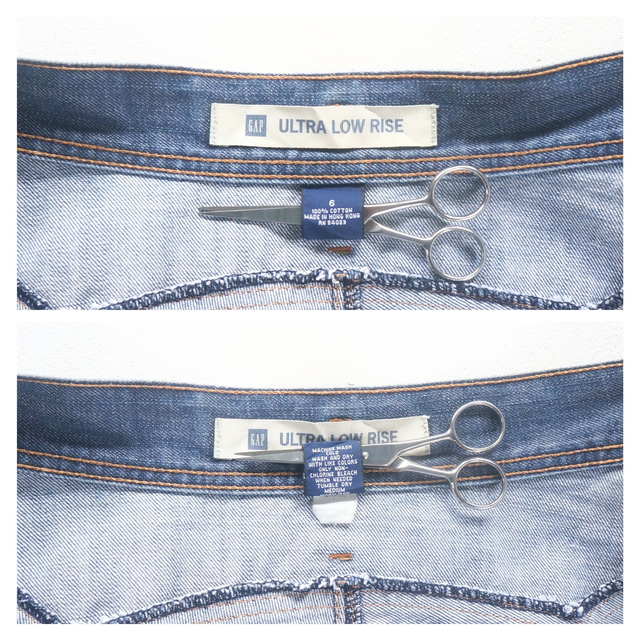 Gap GAP Ultra Low Rise Flared Jeans Size 29" - 7 Thumbnail