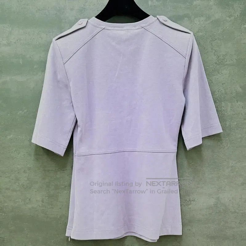 Max Mara MaxMara Summer Lavender Cotton Women's T-Shirt . Size M / US 6-8 / IT 42-44 - 2 Thumbnail