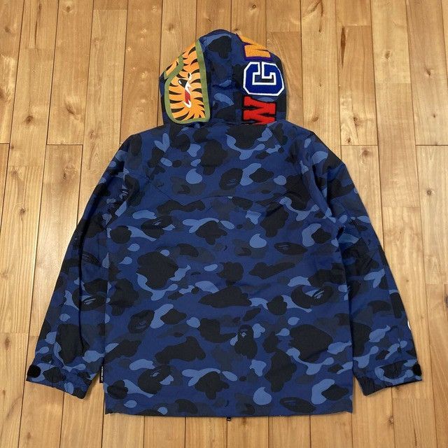 Bape BAPE Shark Hoodie Snowboard Jacket Blue Camo a bathing ape Size US M / EU 48-50 / 2 - 3 Thumbnail