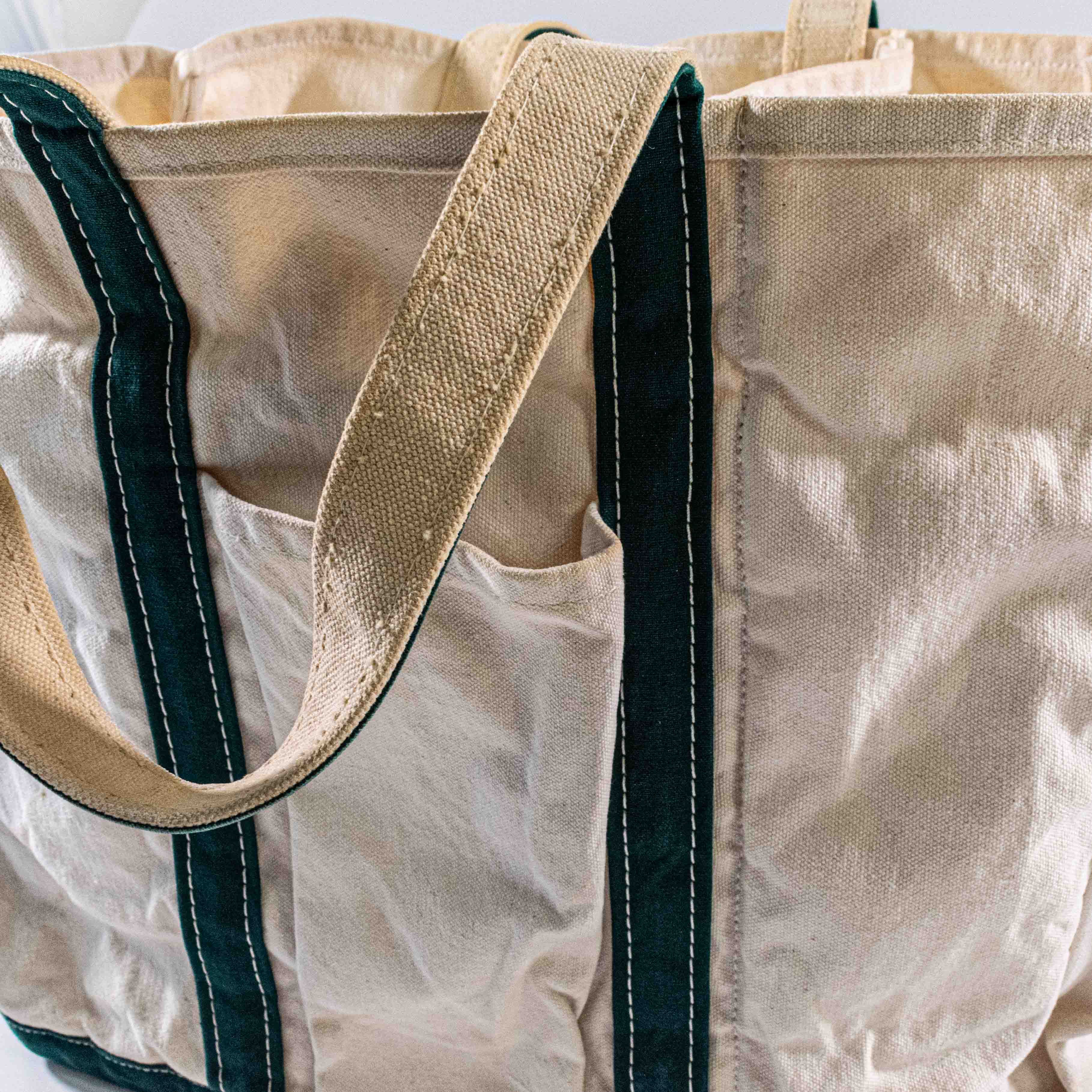 L.L. Bean LL Bean Canvas Garden Tote Bag Distressed Boat and Tote Size ONE SIZE - 12 Thumbnail