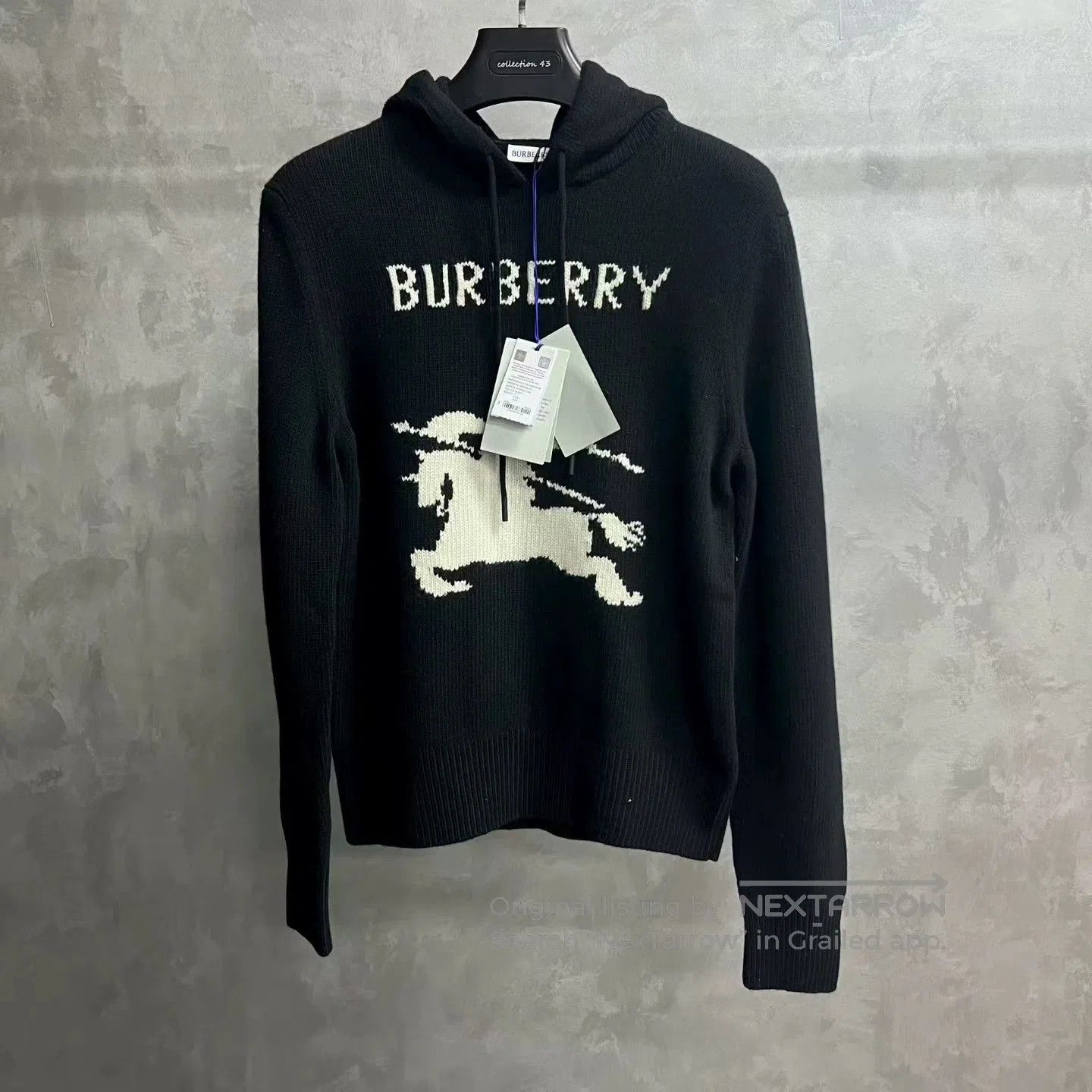 Burberry burberry black hoodie with logo design. Size US S / EU 44-46 / 1 - 1 Thumbnail