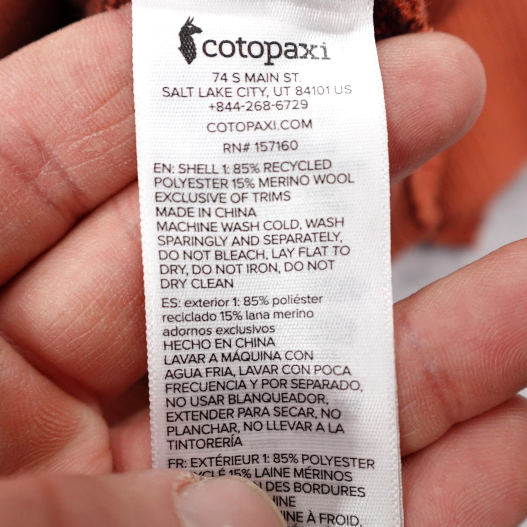 Cotopaxi Cotopaxi Sweater Womens Medium Orange Libre Mock Neck Pullover Merino Wool Blend Polyester Knit Solid Knitwear Size M / US 6-8 / IT 42-44 - 6 Thumbnail