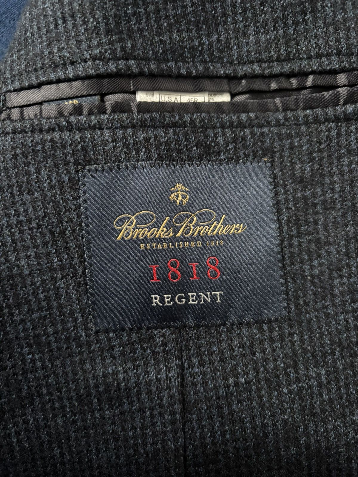 Brooks Brothers 1818 Regent Dondi Jersey Italian Blazer