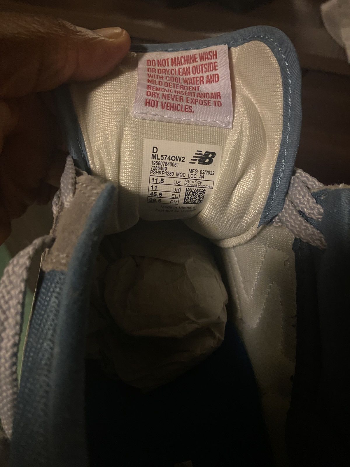 New Balance New balance 574 blue and grey Size US 11.5 / EU 44-45 - 4 Thumbnail