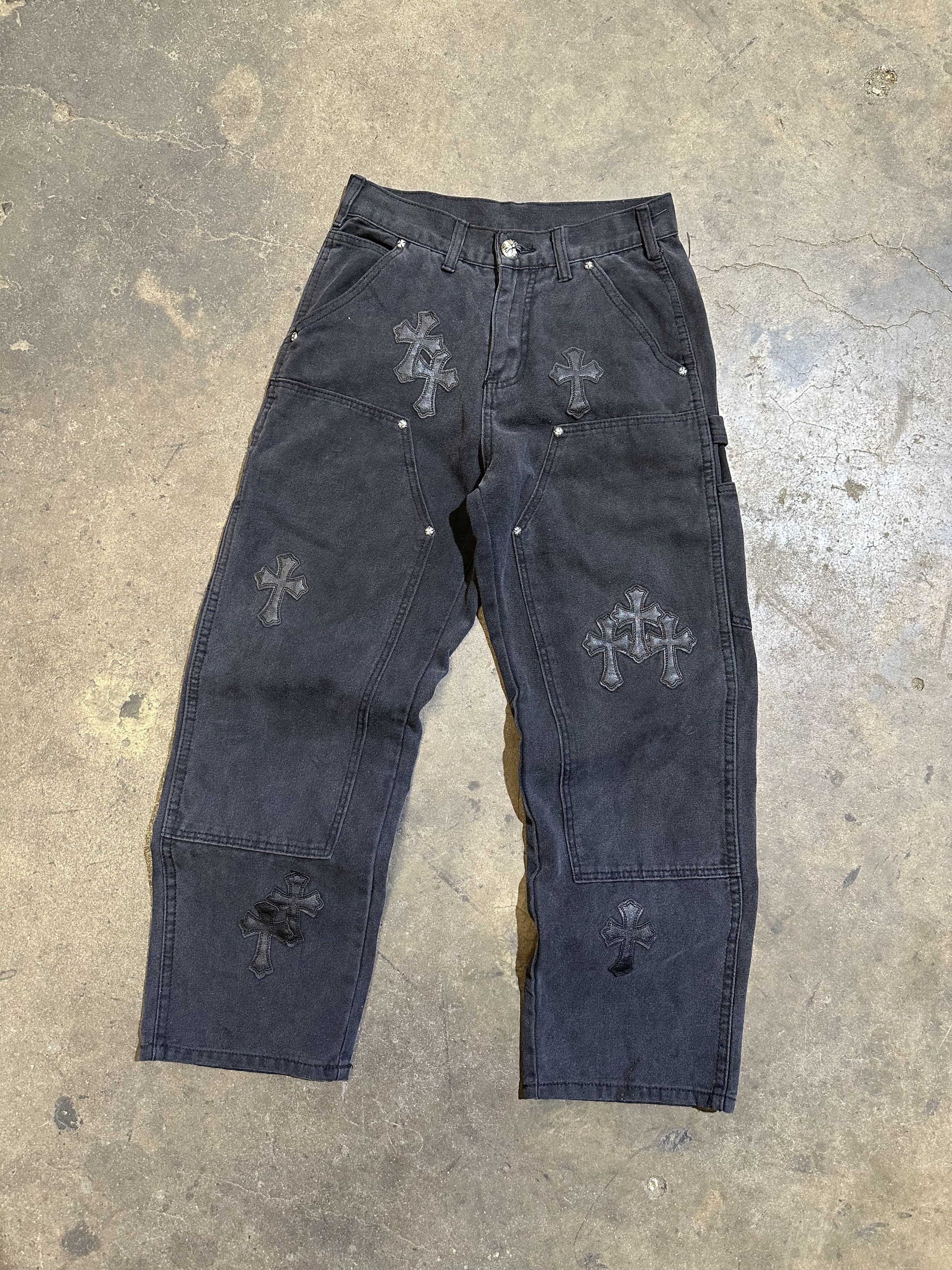 Other Carhartt style Black Double knee Jeans Custom Size US 28 / EU 44 - 1 Thumbnail