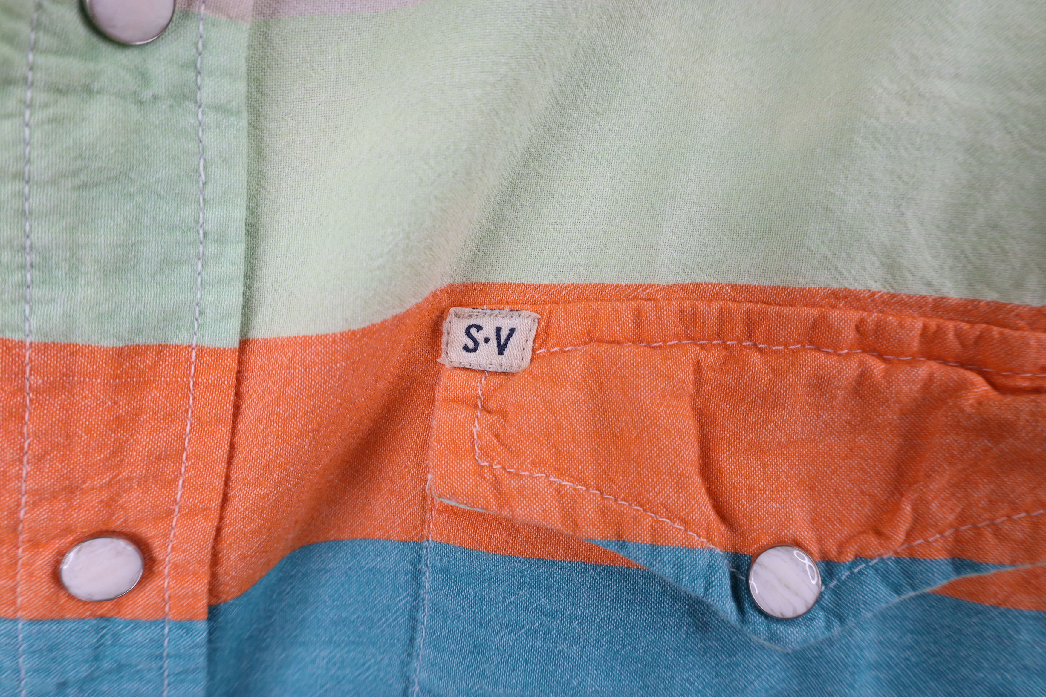 Vintage Vintage Salt Valley Western Striped Snap Button Shirt Size US M / EU 48-50 / 2 - 7 Thumbnail
