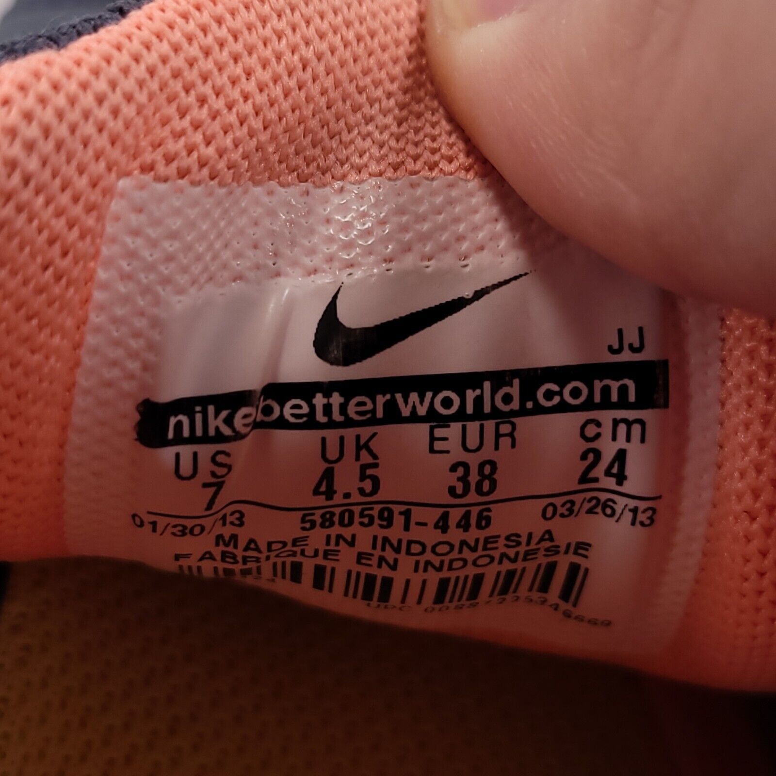 Nike Nike Free 5.0 Shoe Womens Size 7 580591-446 Gray Pink White Size US 7 / IT 37 - 10 Thumbnail