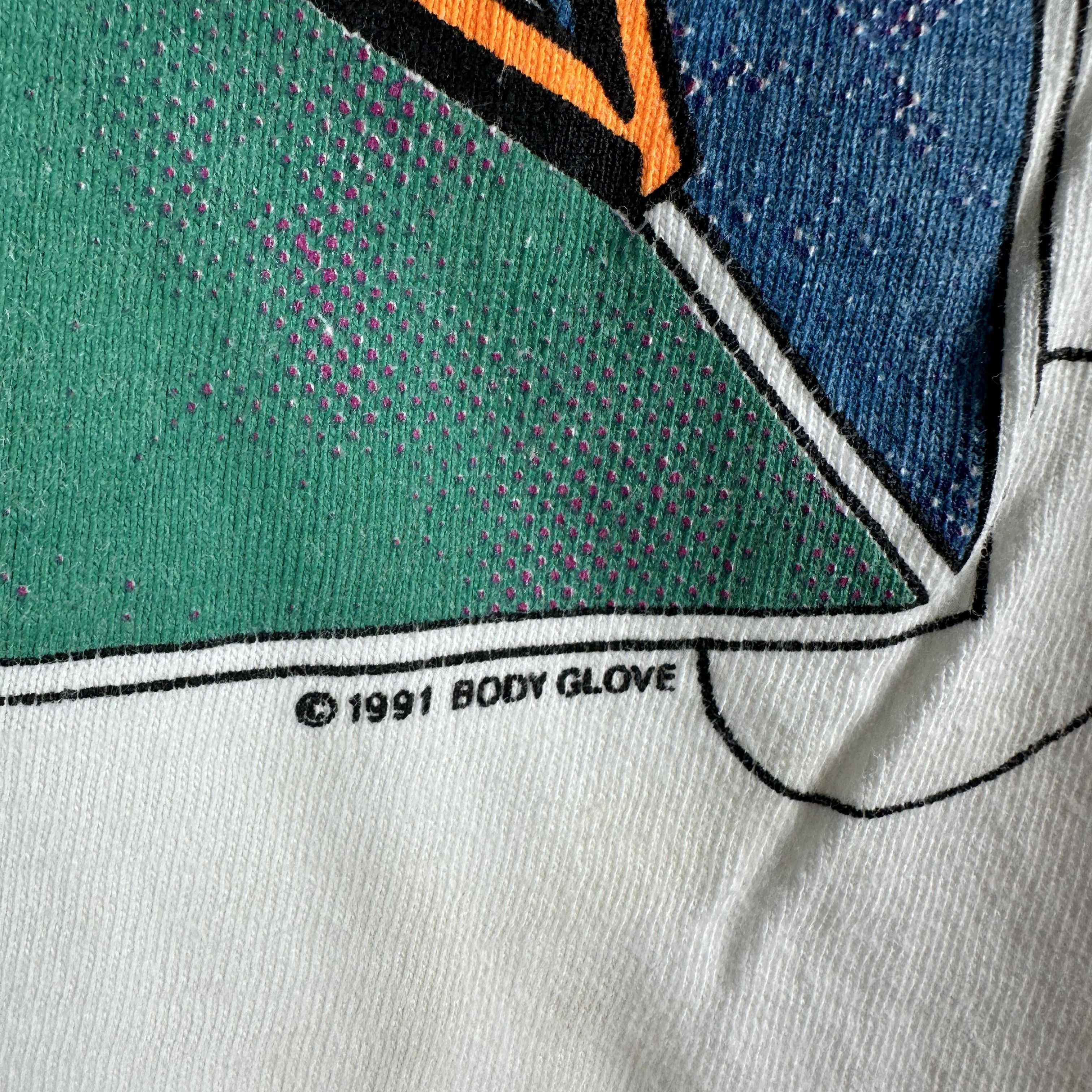 Vintage 1991 Body Glove Graphic Surf Gear Single Stitch T-shirt Size US XL / EU 56 / 4 - 4 Thumbnail