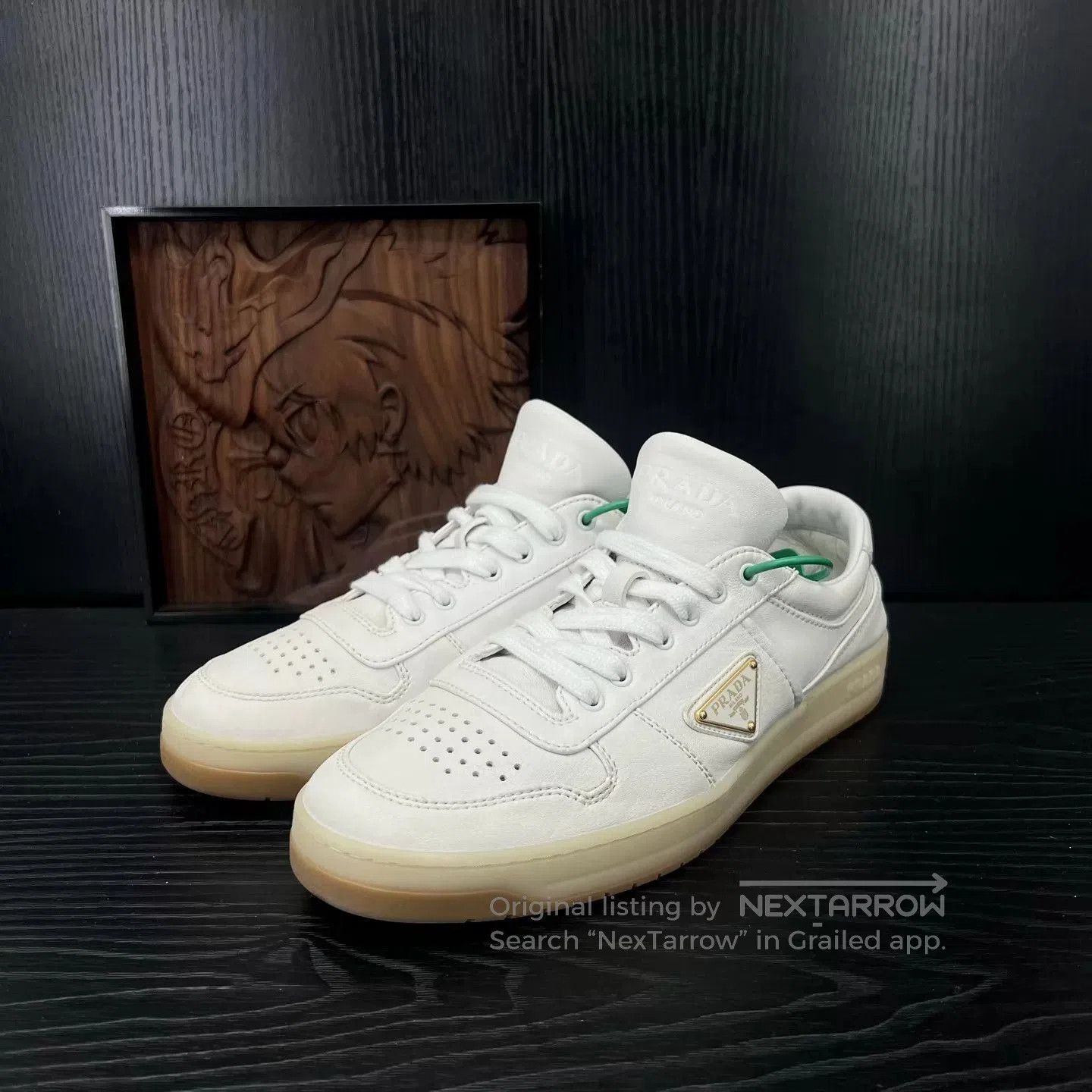 Prada Beige Low-Top Sneakers Size 9. Size US 9 / EU 42 - 1 Thumbnail