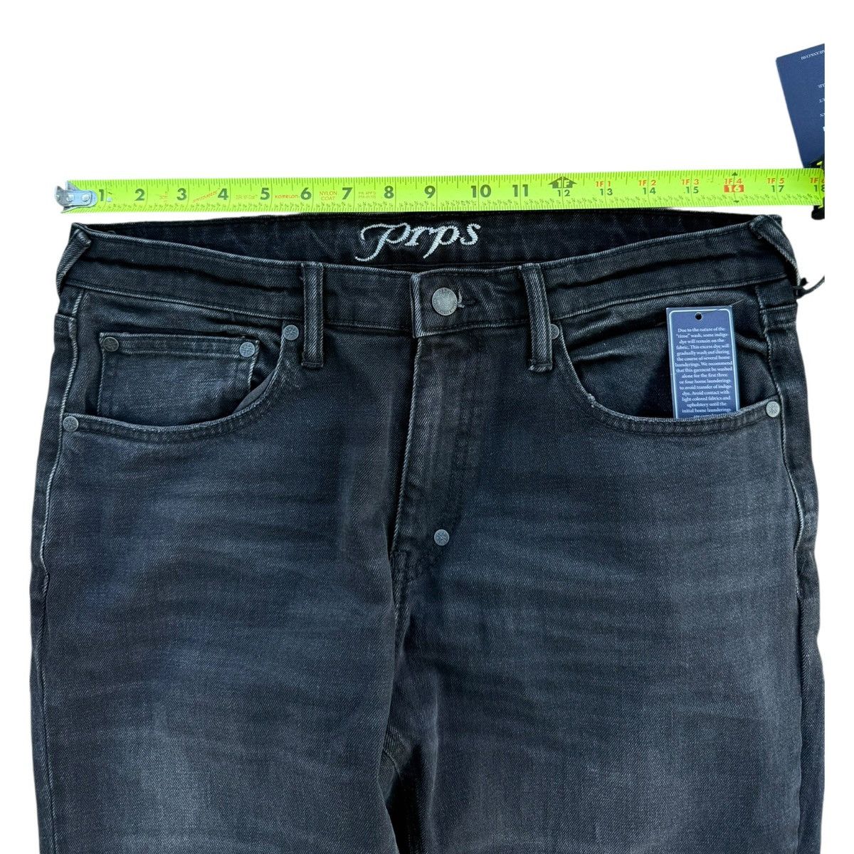 Prps PRPS Le Sabre Slim Straight Dark Wash Jeans Size 34 Size US 34 / EU 50 - 9 Thumbnail