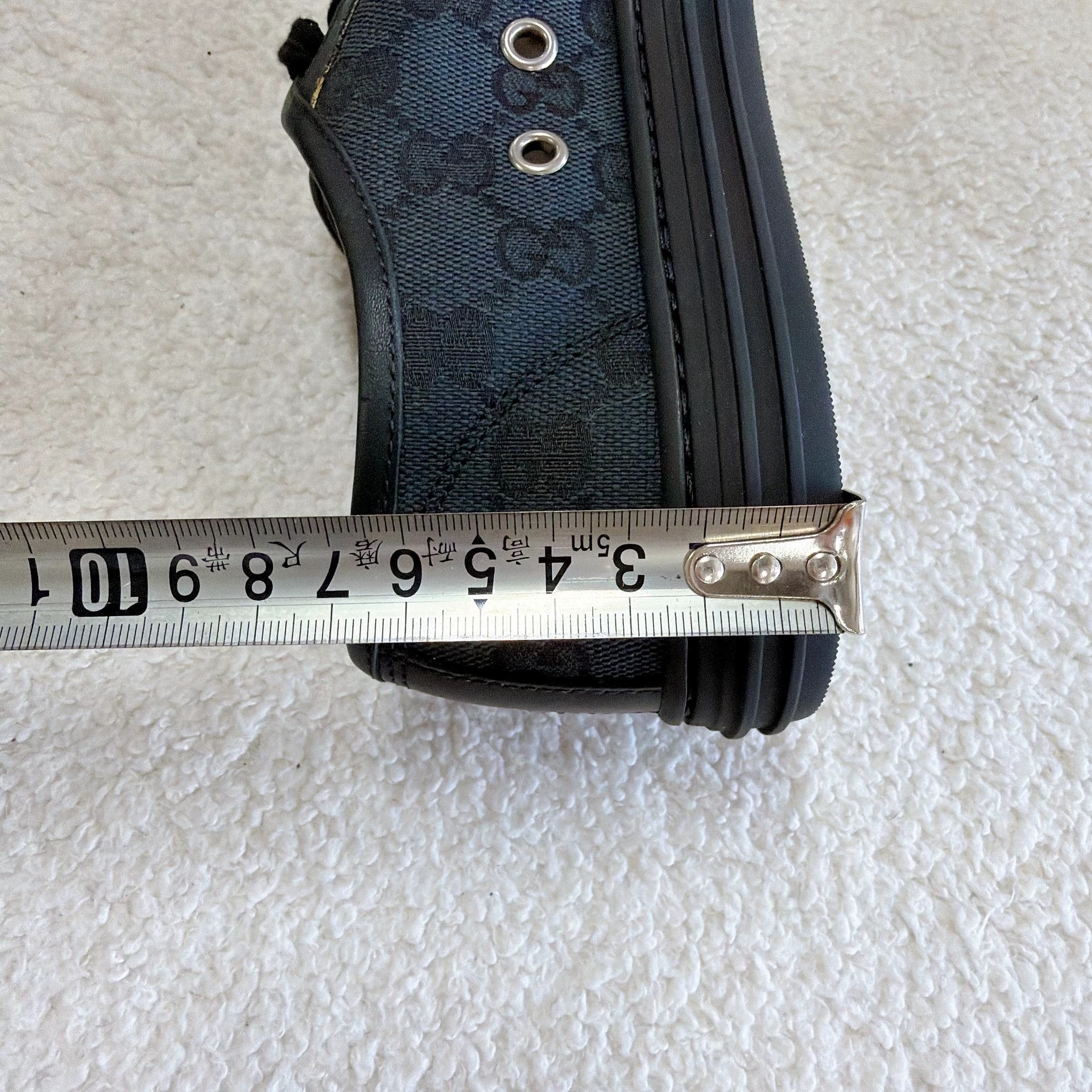 Gucci Gucci Black Canvas All Over Logo Sneaker 37 New Size US 6.5 / IT 36.5 - 9 Thumbnail