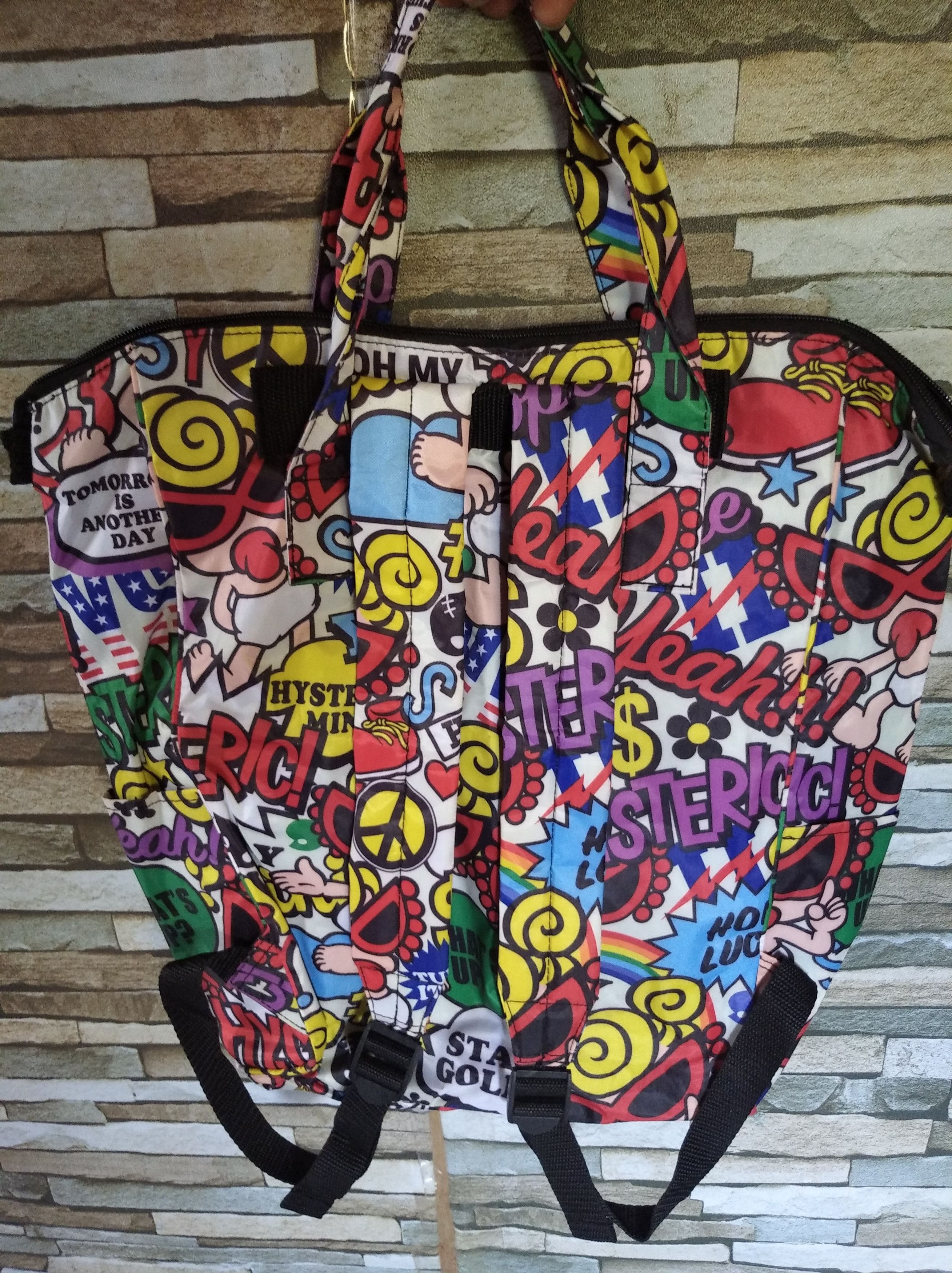 Blackjack × Hysteric Glamour × Japanese Brand Hysteric Mini fullprint magazine backpack tote bag like new Size ONE SIZE - 2 Thumbnail