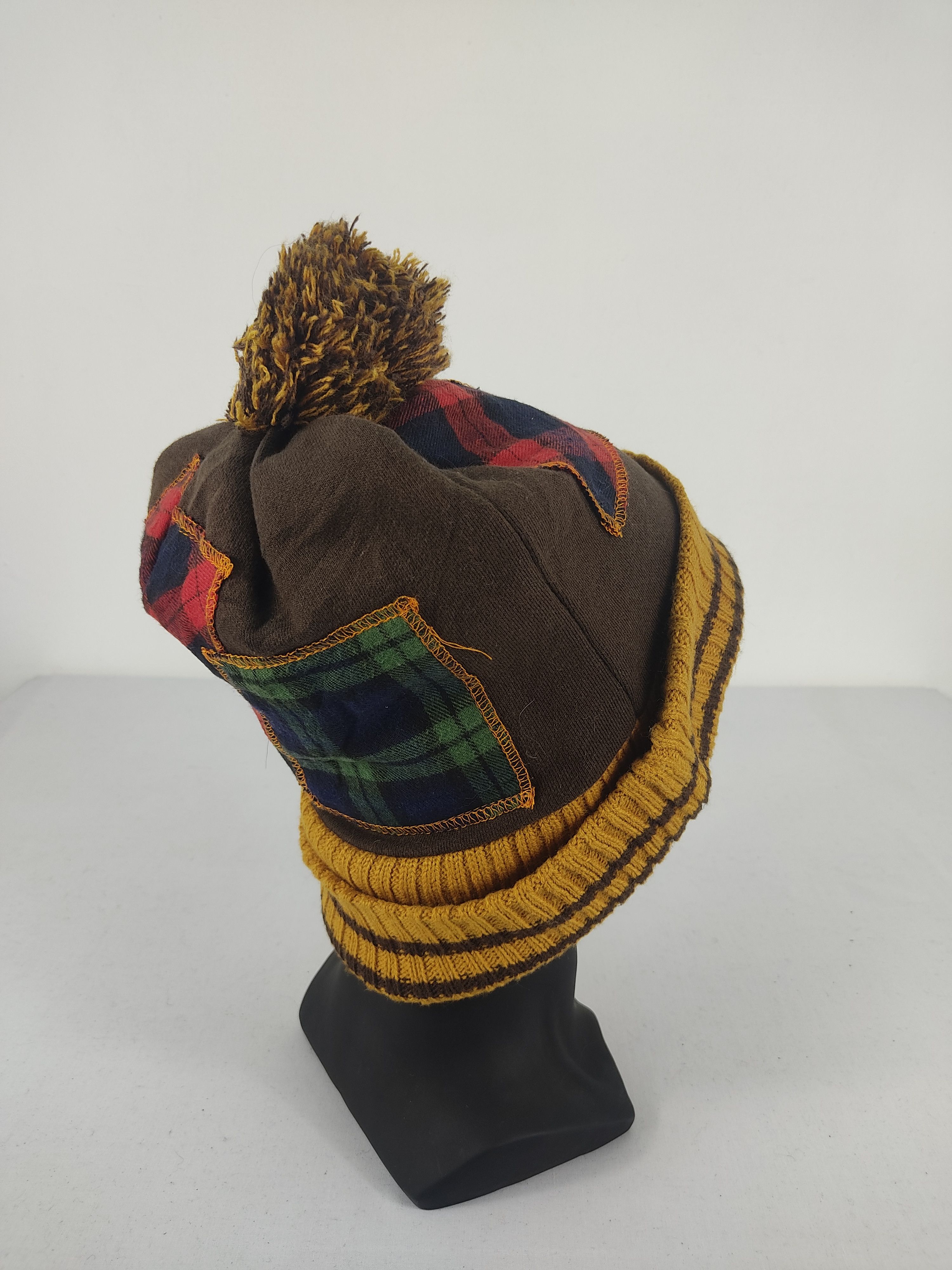 Japanese Brand Japanese Brand Patchwork Beanie / Snow Hat / Snow Cap Size ONE SIZE - 4 Thumbnail