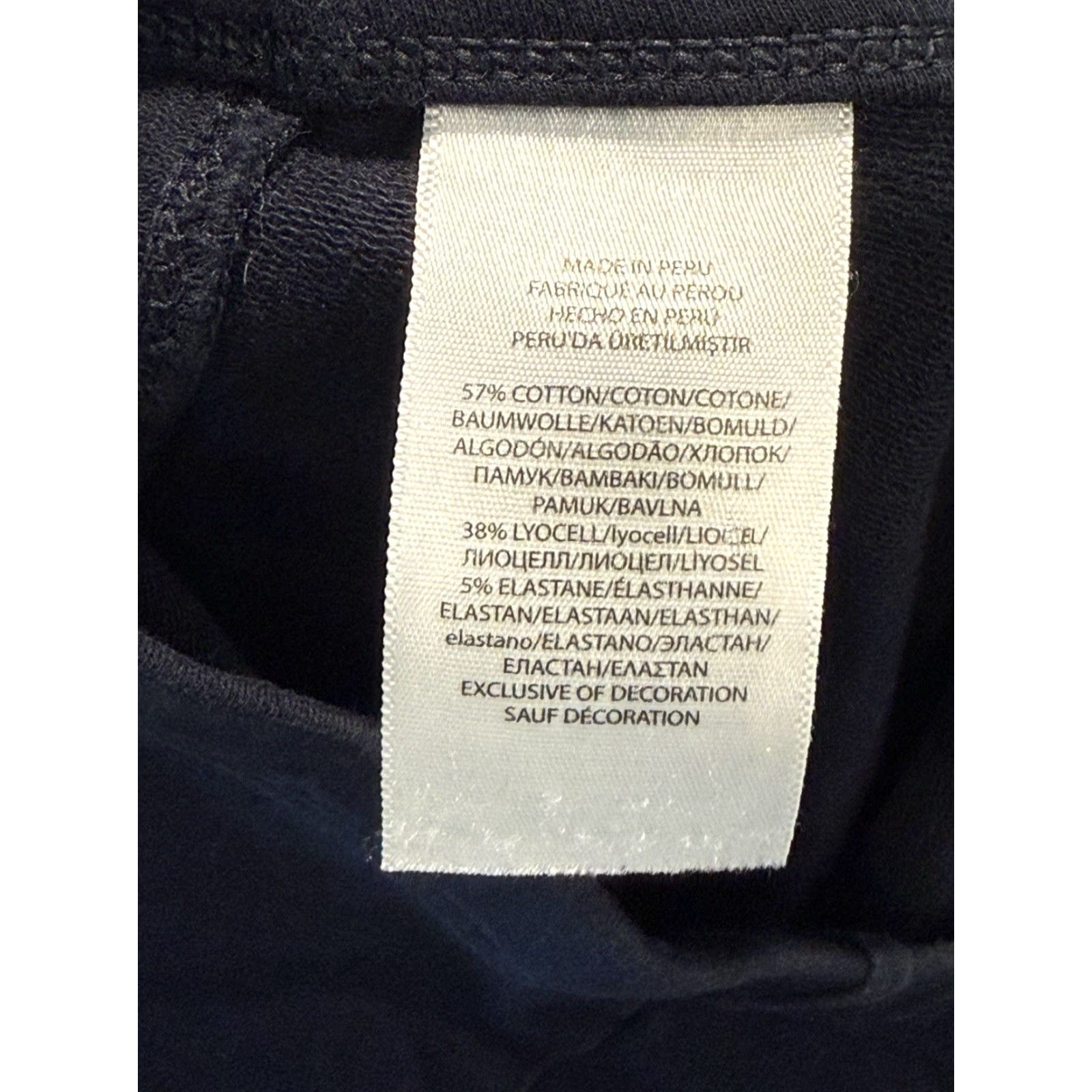 Polo Ralph Lauren Polo Ralph Lauren Riding Leggings Navy Blue Faux Leather Patches Size L Women Size 36" / US 14 / IT 50 - 7 Thumbnail