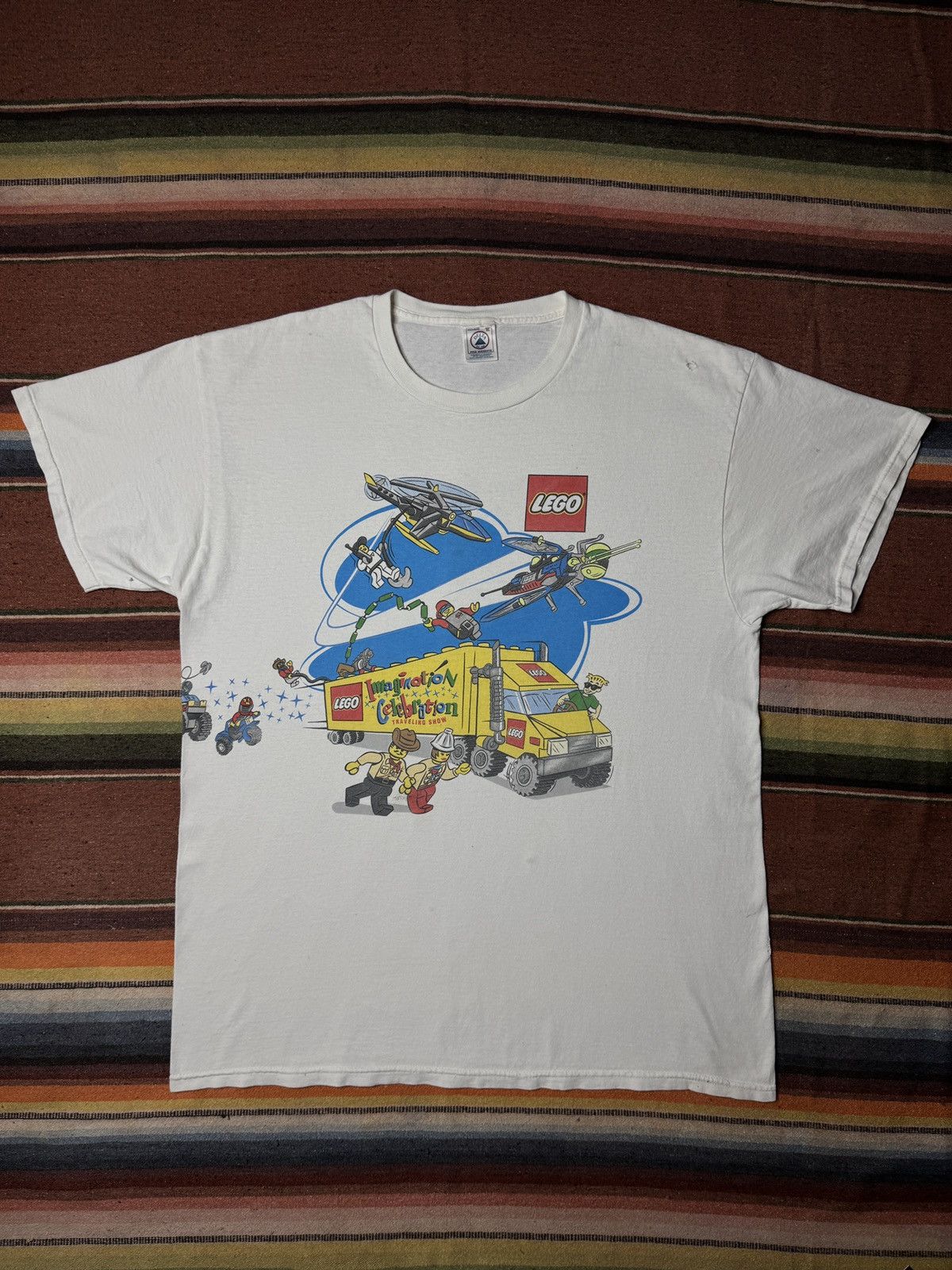 LEGO × Vintage Vintage 1998 Lego Imagination Celebration Tour Tee Shirt Size US XL / EU 56 / 4 - 2 Thumbnail
