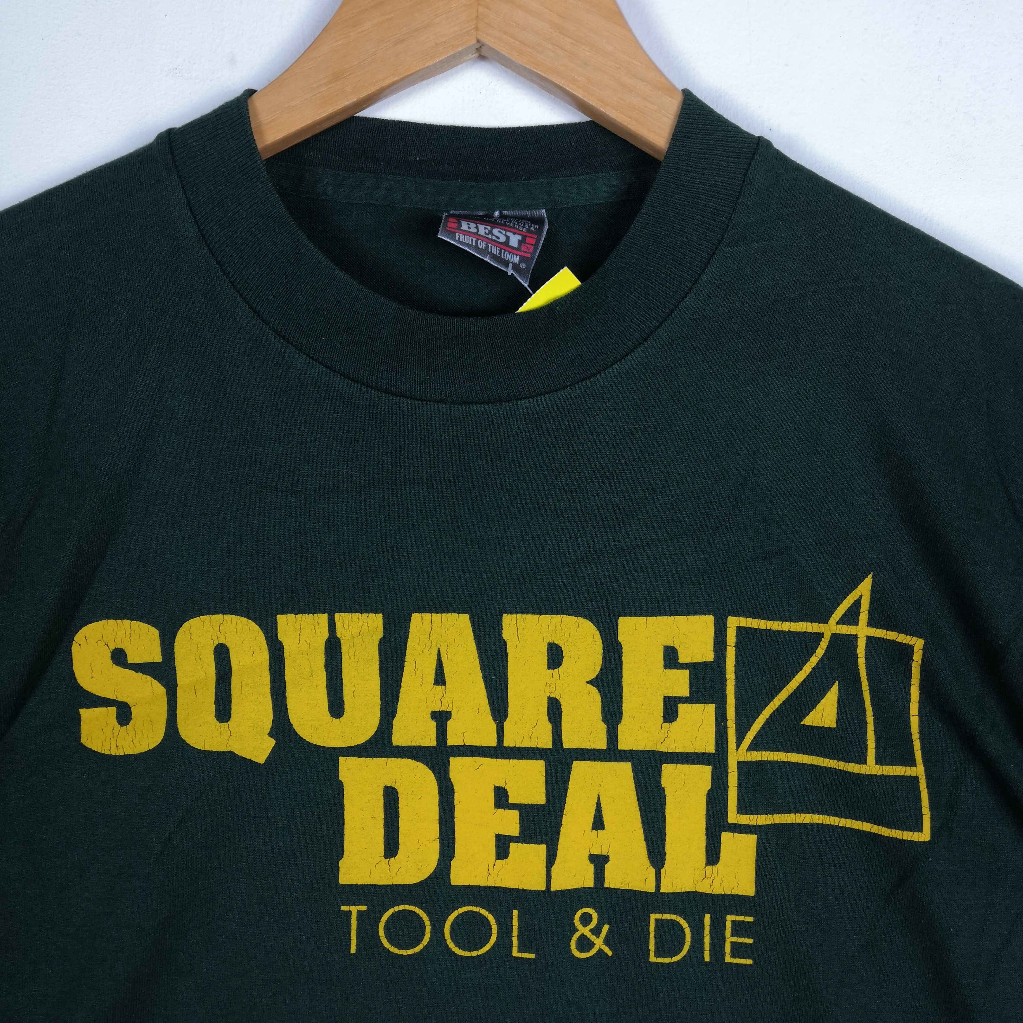 Other Vintage 90s Square Deal T-Shirt Paper Thin Military Tees Size US M / EU 48-50 / 2 - 3 Thumbnail