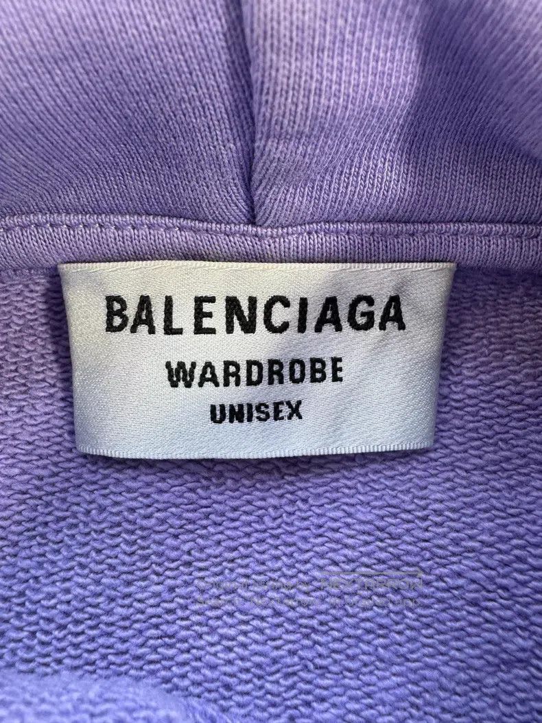 Balenciaga Balenciaga Lavender purple Coke embroidery hoodie Size US S / EU 44-46 / 1 - 4 Thumbnail