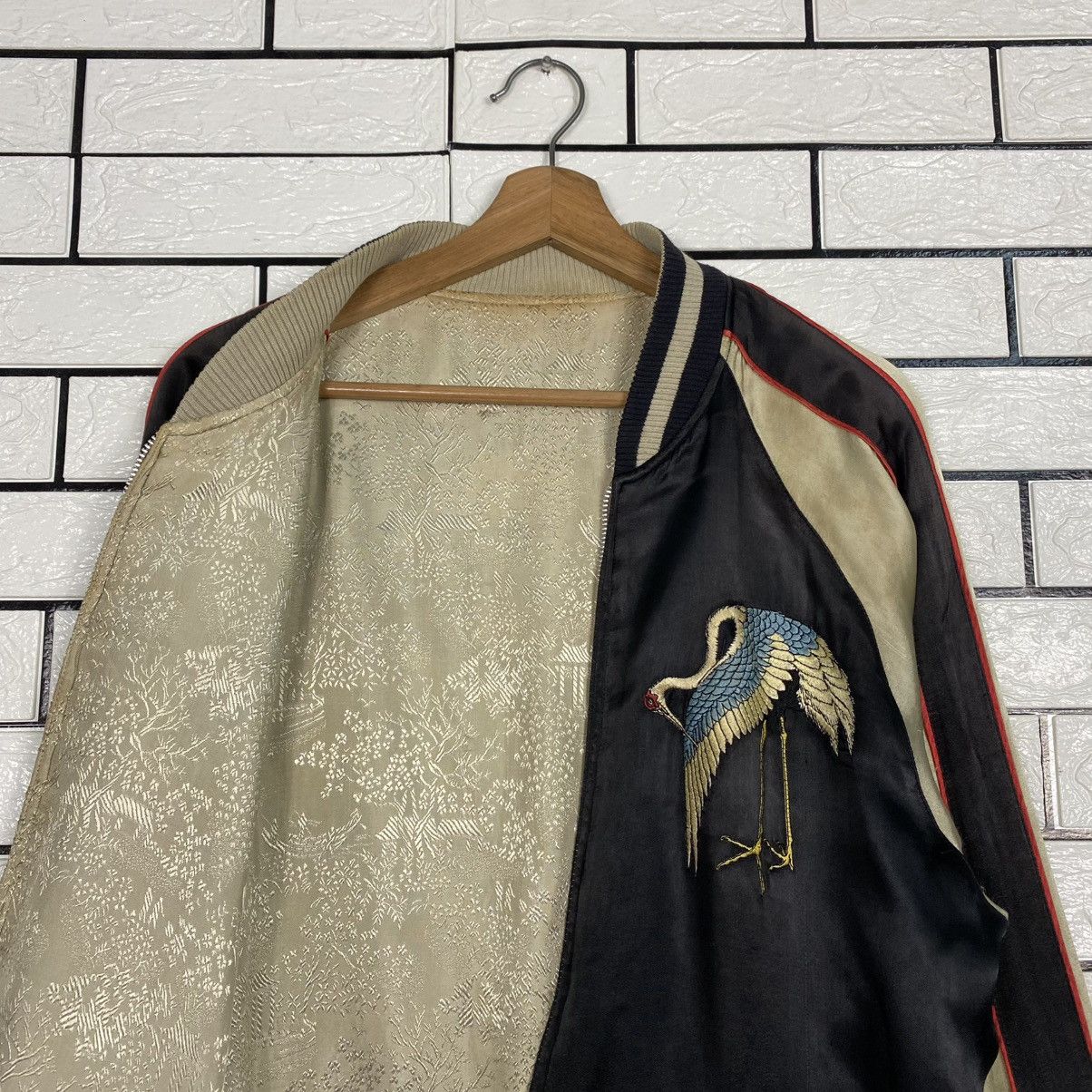 Japanese Brand 🔥Vintage Reversible Souvenir Sukajan Jacket Embroidery Toyo Size US L / EU 52-54 / 3 - 15 Thumbnail