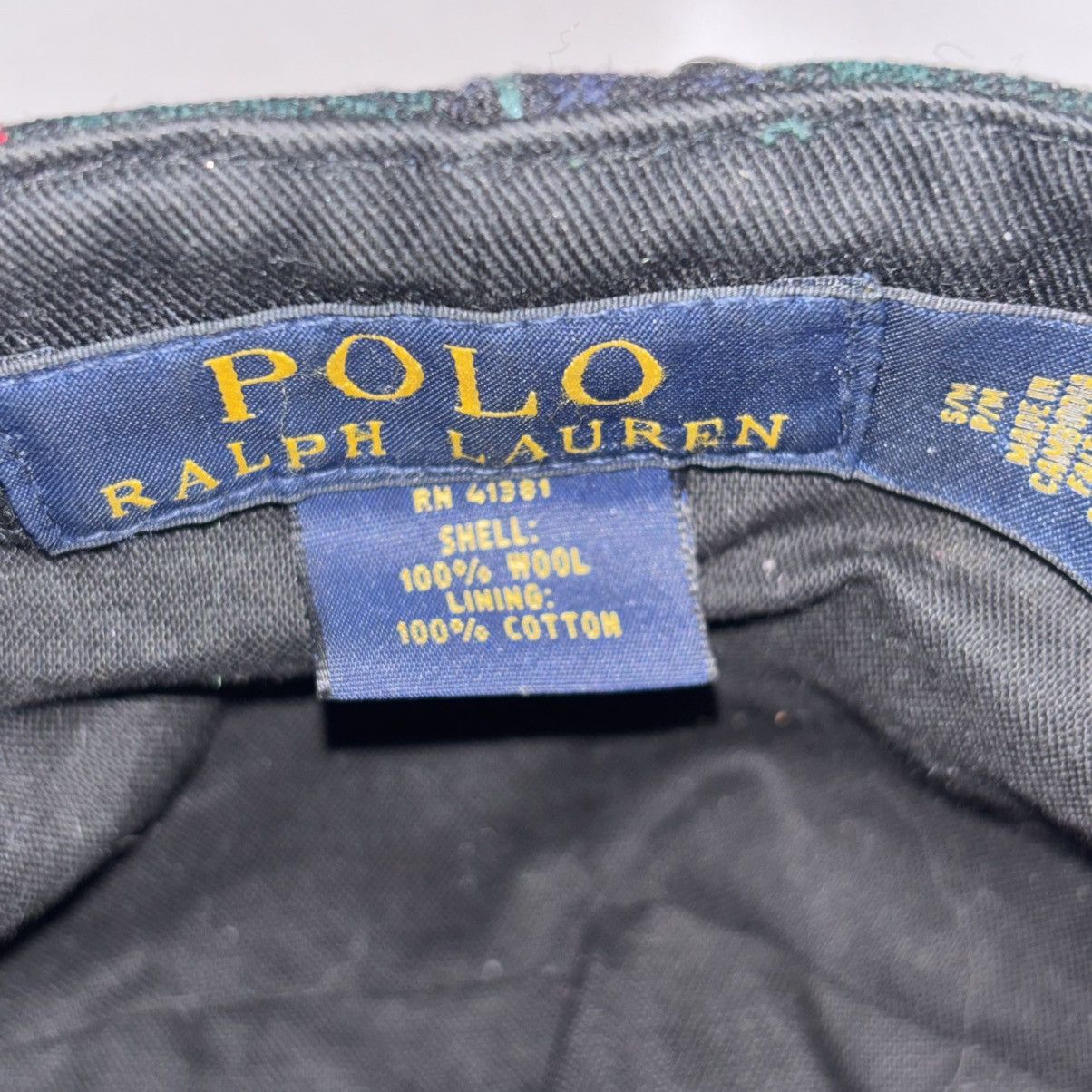 Polo Ralph Lauren Rare vintage Polo Ralph Lauren wool plaid flat cap Size ONE SIZE - 5 Thumbnail