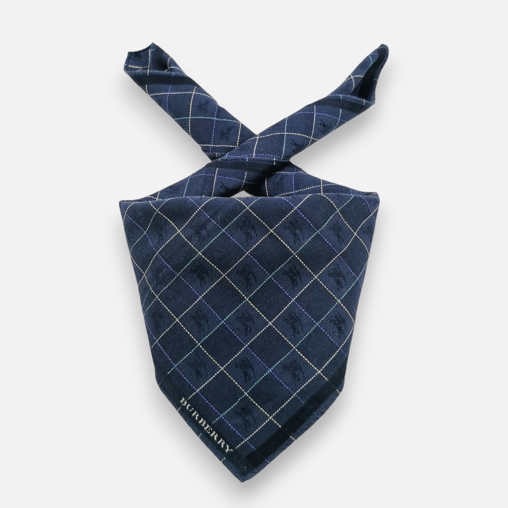 Burberry Vintage Burberry Handkerchief Pocket Square Bandana Size ONE SIZE - 1 Thumbnail