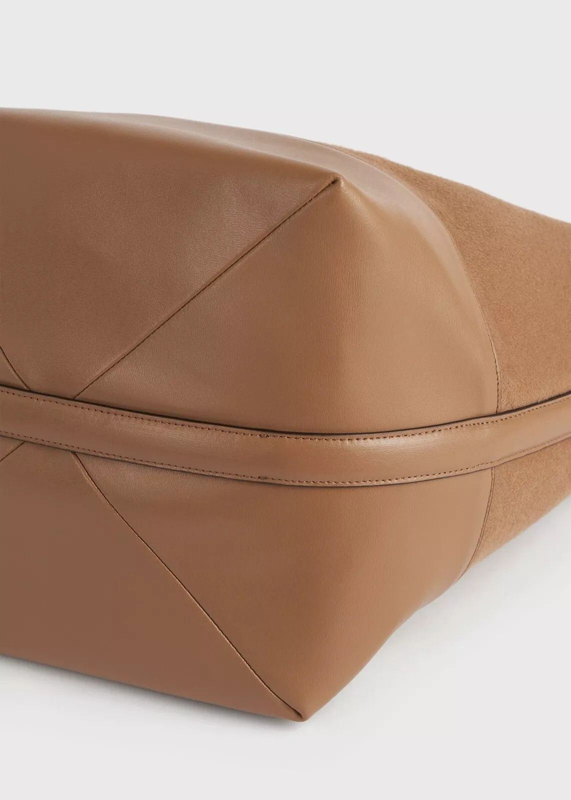 Toteme TOTEME Belted Doublé Camel Wool Tote Bag Size ONE SIZE - 6 Thumbnail