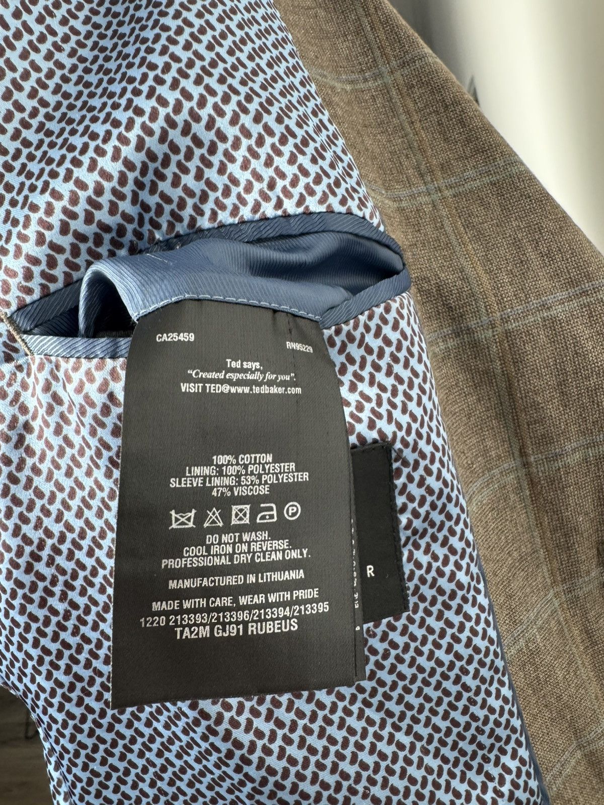Ted Baker Men’s Ted Baker Two Piece Blazer size 5 Size 52L - 8 Thumbnail