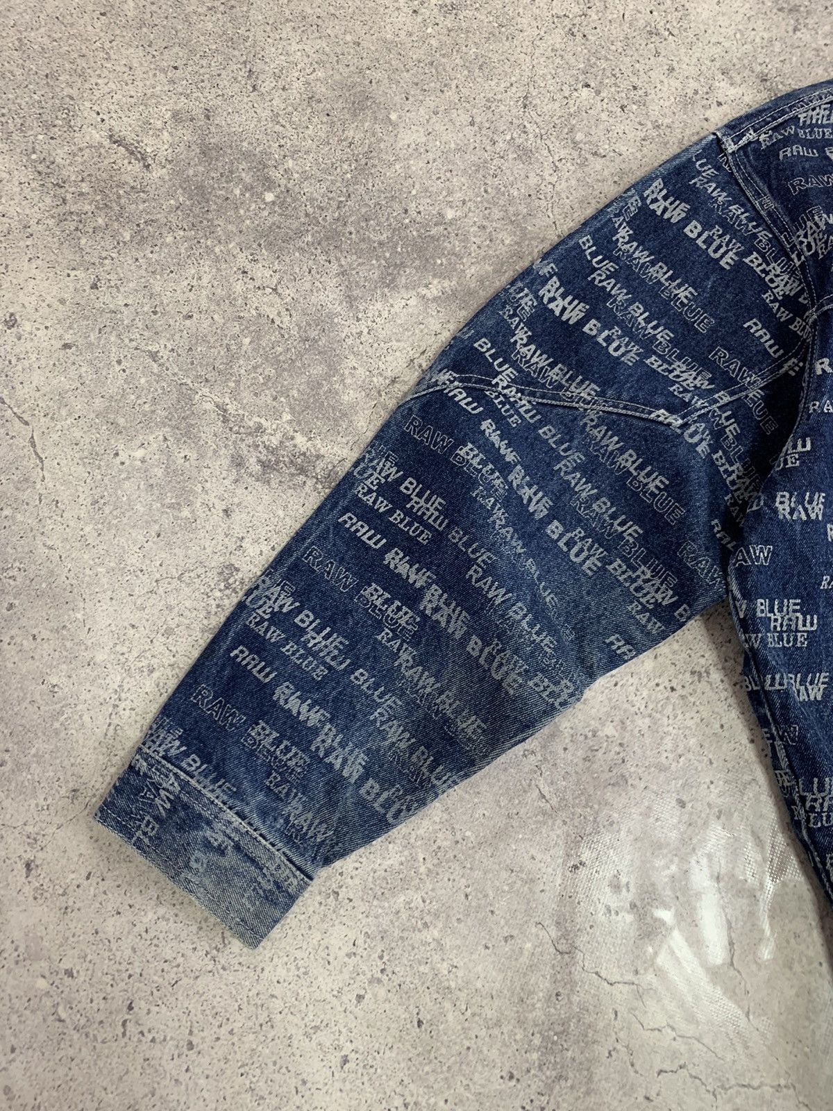 Fubu Vintage 90’s Raw Blue Rap Denim Monogram Jacket Y2K Size US L / EU 52-54 / 3 - 4 Thumbnail