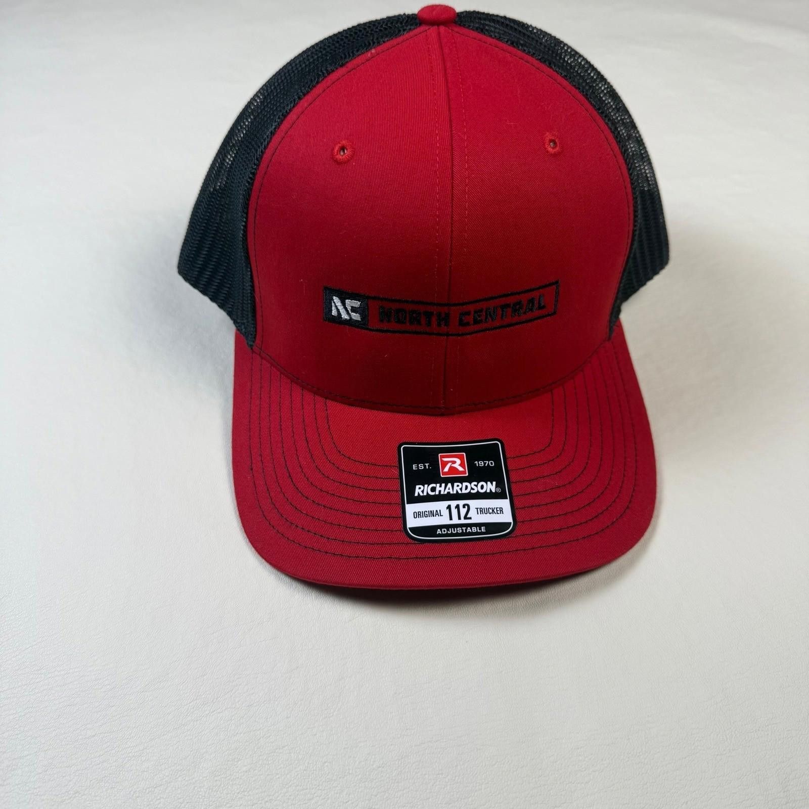 Richardson Richardson 112 Trucker Hat Red Black North Central NC Size ONE SIZE - 2 Thumbnail