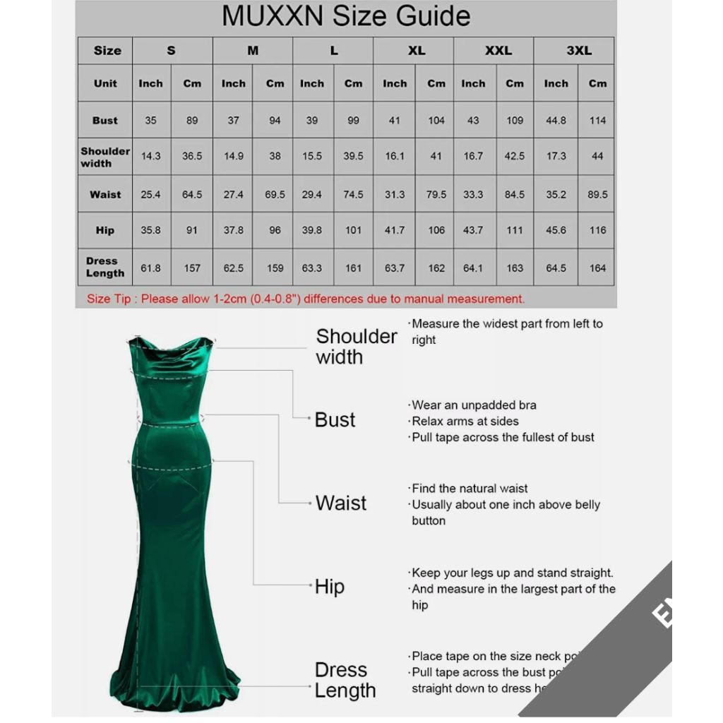 Muxxn women's 30s brief elegant mermaid evening dress best sale