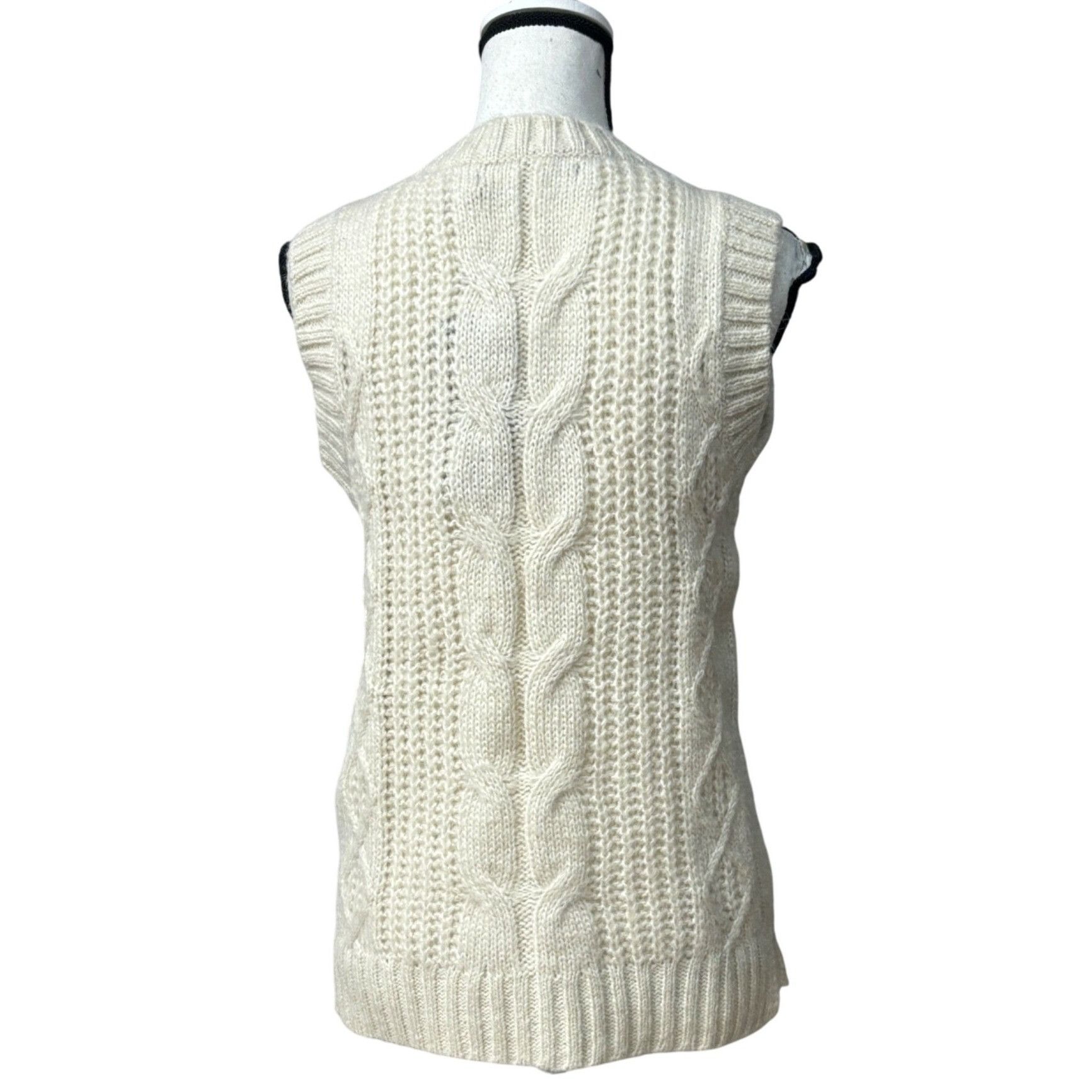 Other Vero Moda Briella V-neck Cable-Knit Sleeveless Sweater, S, B Size S / US 4 / IT 40 - 4 Thumbnail