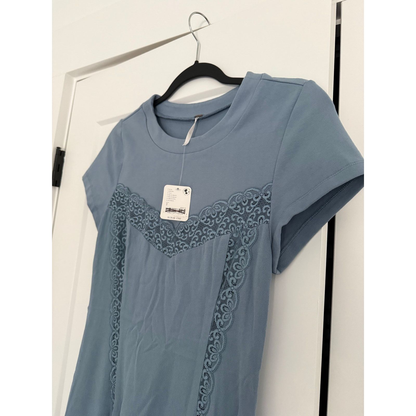Free People New Free people Cruz Mini Dress - Blue - size 2 - $128 Size XS / US 0-2 / IT 36-38 - 6 Thumbnail