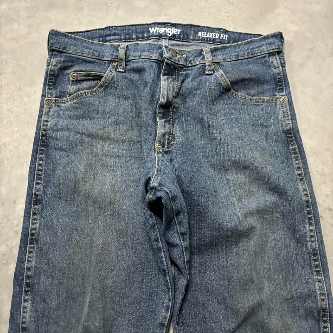 Japanese Brand × Vintage Crazy Vintage Y2K/2000s Grunge Dark Wash Denim Jeans! Size US 34 / EU 50 - 5 Thumbnail