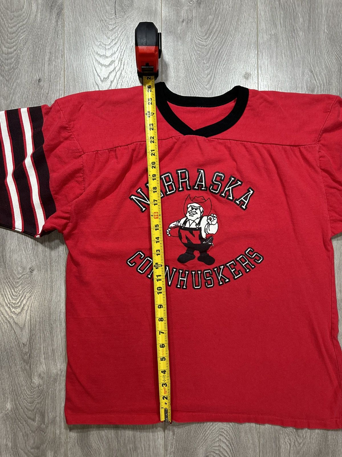 Vintage Vintage 70s 80s University of Nebraska Cornhuskers T Shirt Size US L / EU 52-54 / 3 - 9 Thumbnail