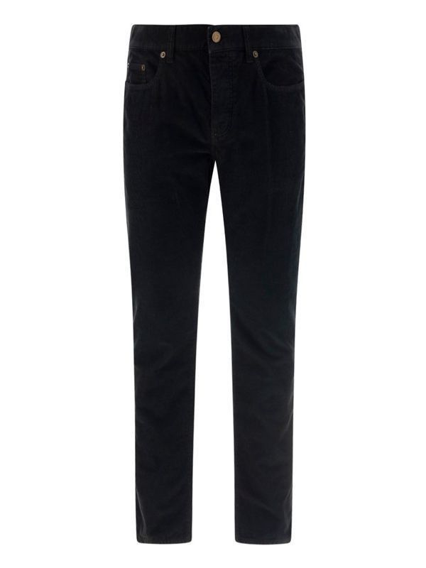 Saint Laurent Paris o1bcso1str1125 Slim Fit Jeans in Black Size 34" / US 12 / IT 48 - 1 Thumbnail
