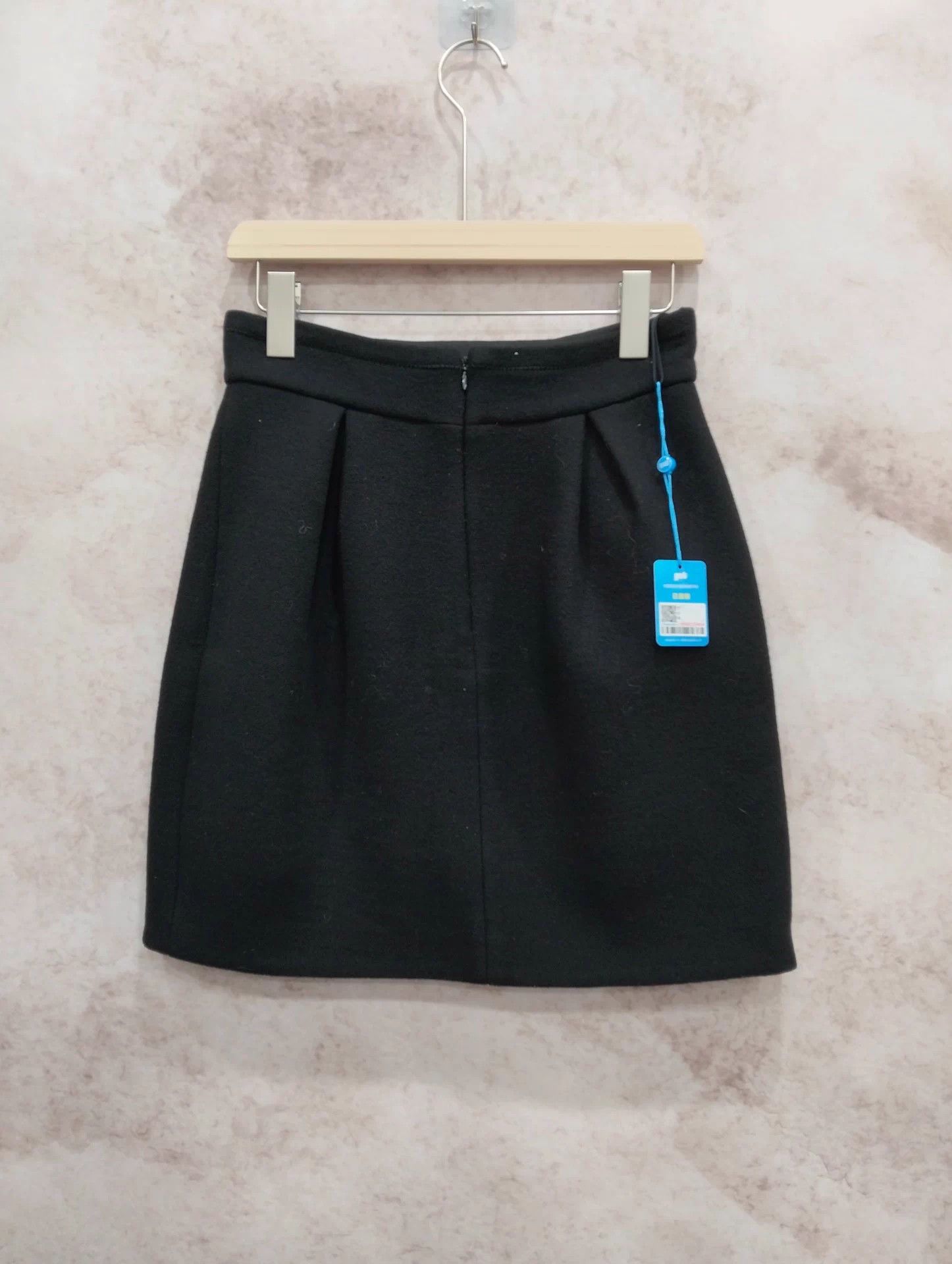 Miu Miu MIU MIU Black Wool Blend Mini Skirt Size 40 Size 27" / US 4 / IT 40 - 2 Thumbnail
