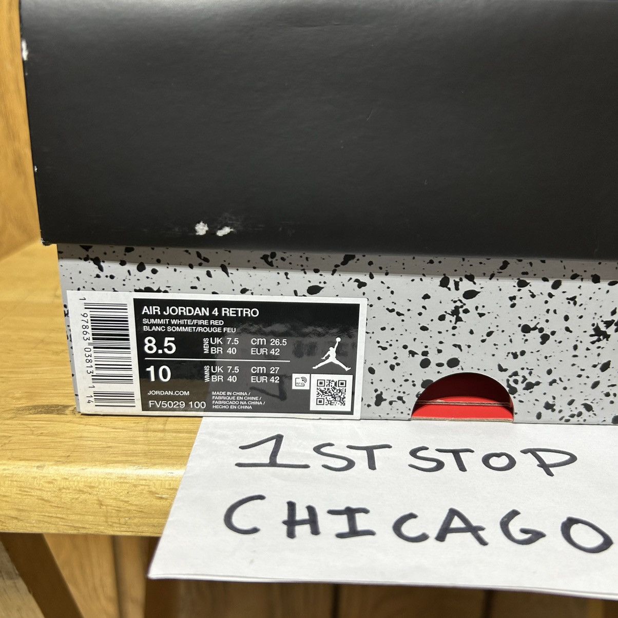 Nike Air Jordan 4 Retro OG White Cement 2025 Mens 8.5 FV5029-100 Size US 8.5 / EU 41-42 - 9 Thumbnail