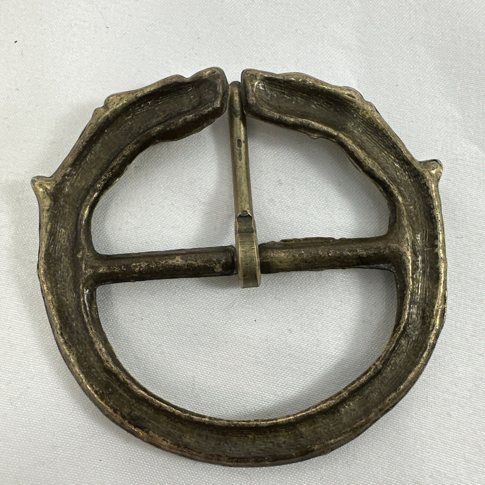 The Unbranded Brand Brass BELT BUCKLE Vikings Norse Saxon Mythical Runic Wolf Size ONE SIZE - 4 Thumbnail