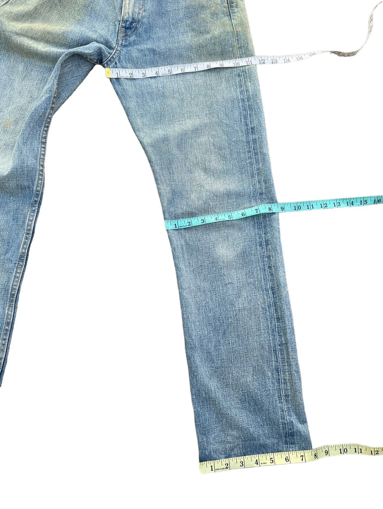 Comme des Garcons Vintage 2004 Junya Watanabe CDG Selvedge Denim Mudded Jeans Size US 31 - 4 Thumbnail