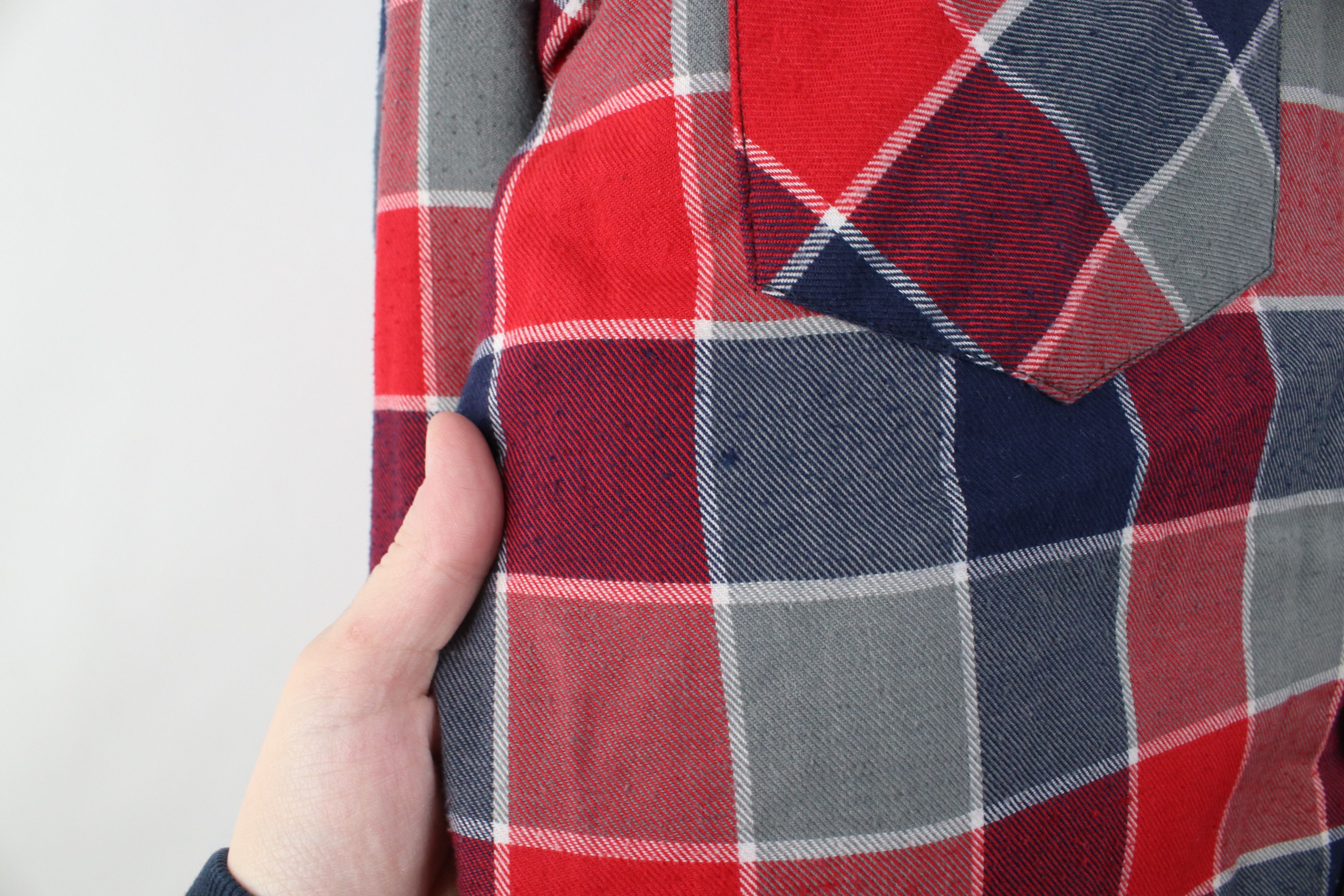 Vintage Vintage 90s Streetwear Flannel Button Shirt Jacket Jac Shirt Size US M / EU 48-50 / 2 - 6 Thumbnail
