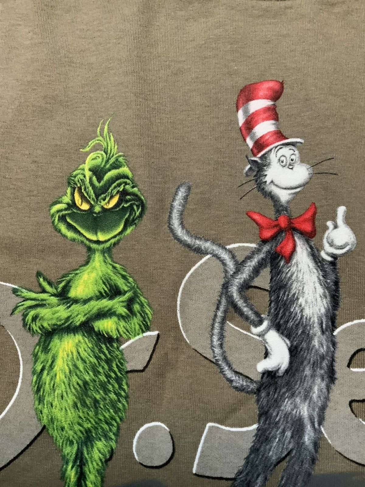 Vintage 1999 Dr. Seuss Wear Cat In The Hat Green Eggs Grinch T-Shirt Size US XL / EU 56 / 4 - 8 Thumbnail