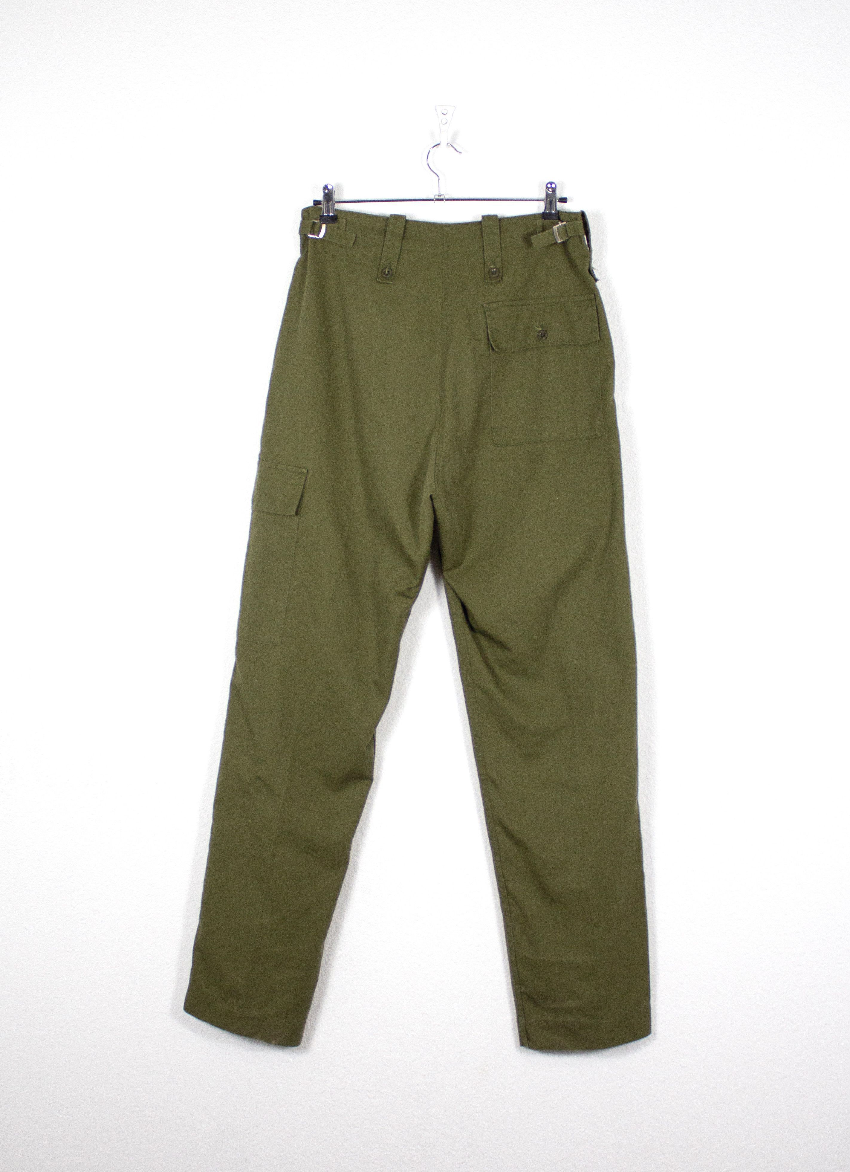 Vintage Vintage Army WWII Military Green Cargo Fatigues Trousers Size US 33 - 6 Thumbnail
